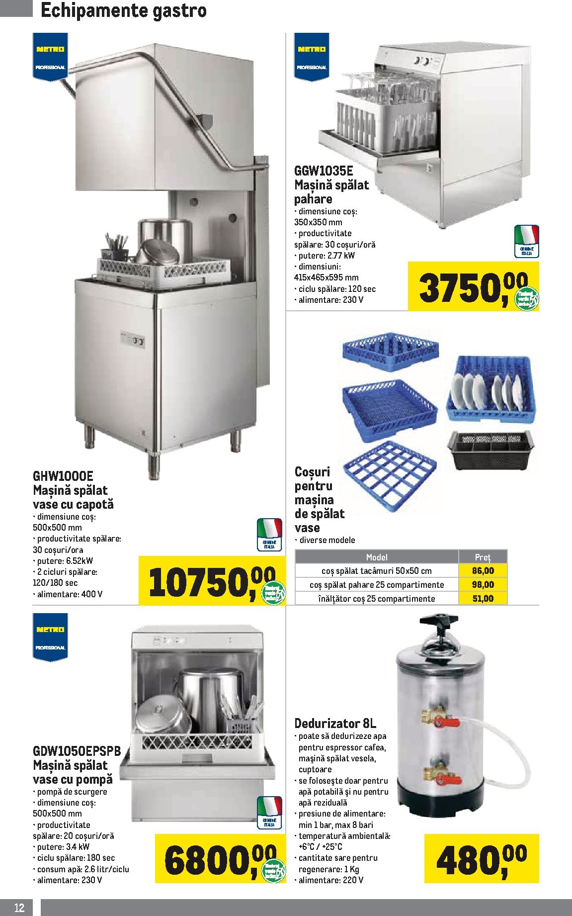 metro - Catalog Metro - Soluții Nealimentare pentru HoReCa online – oferte valabile din 01.04.2026 - page: 12