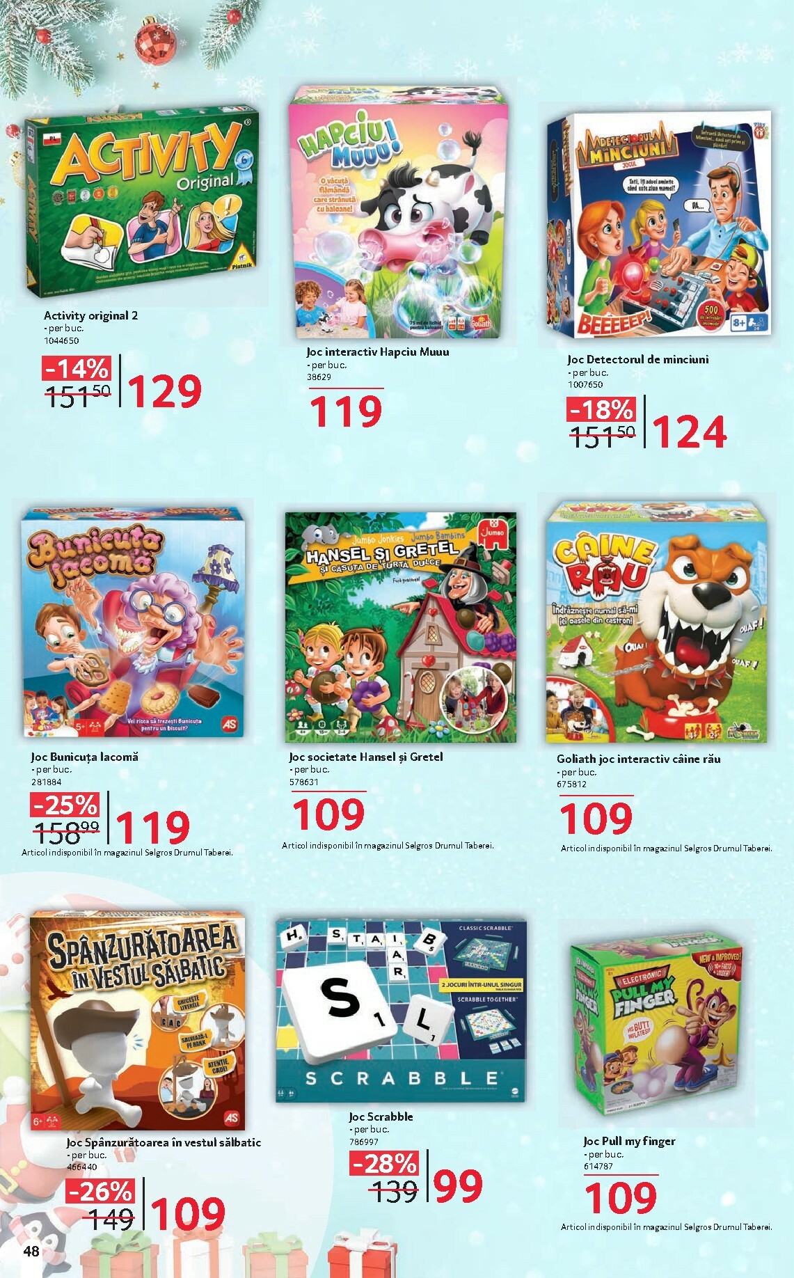 selgros - Catalog Selgros - Cadouri si jucarii online – oferte valabile din 06.12. - page: 48