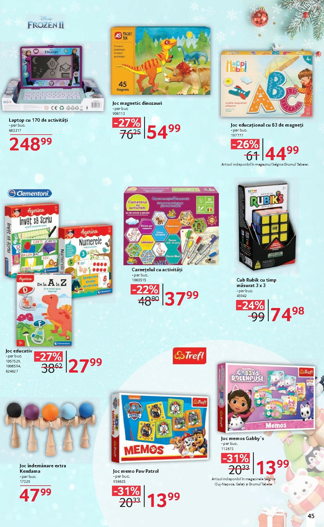 selgros - Catalog Selgros - Cadouri si jucarii online – oferte valabile din 06.12. - page: 45
