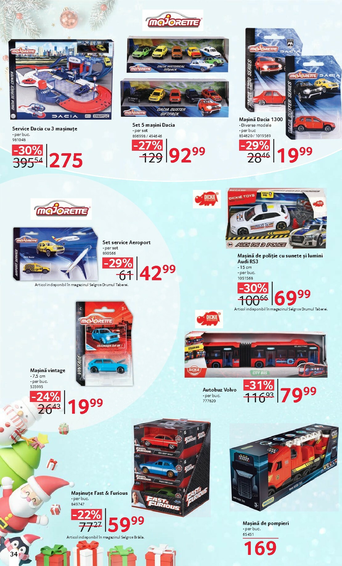 selgros - Catalog Selgros - Cadouri si jucarii online – oferte valabile din 06.12. - page: 34