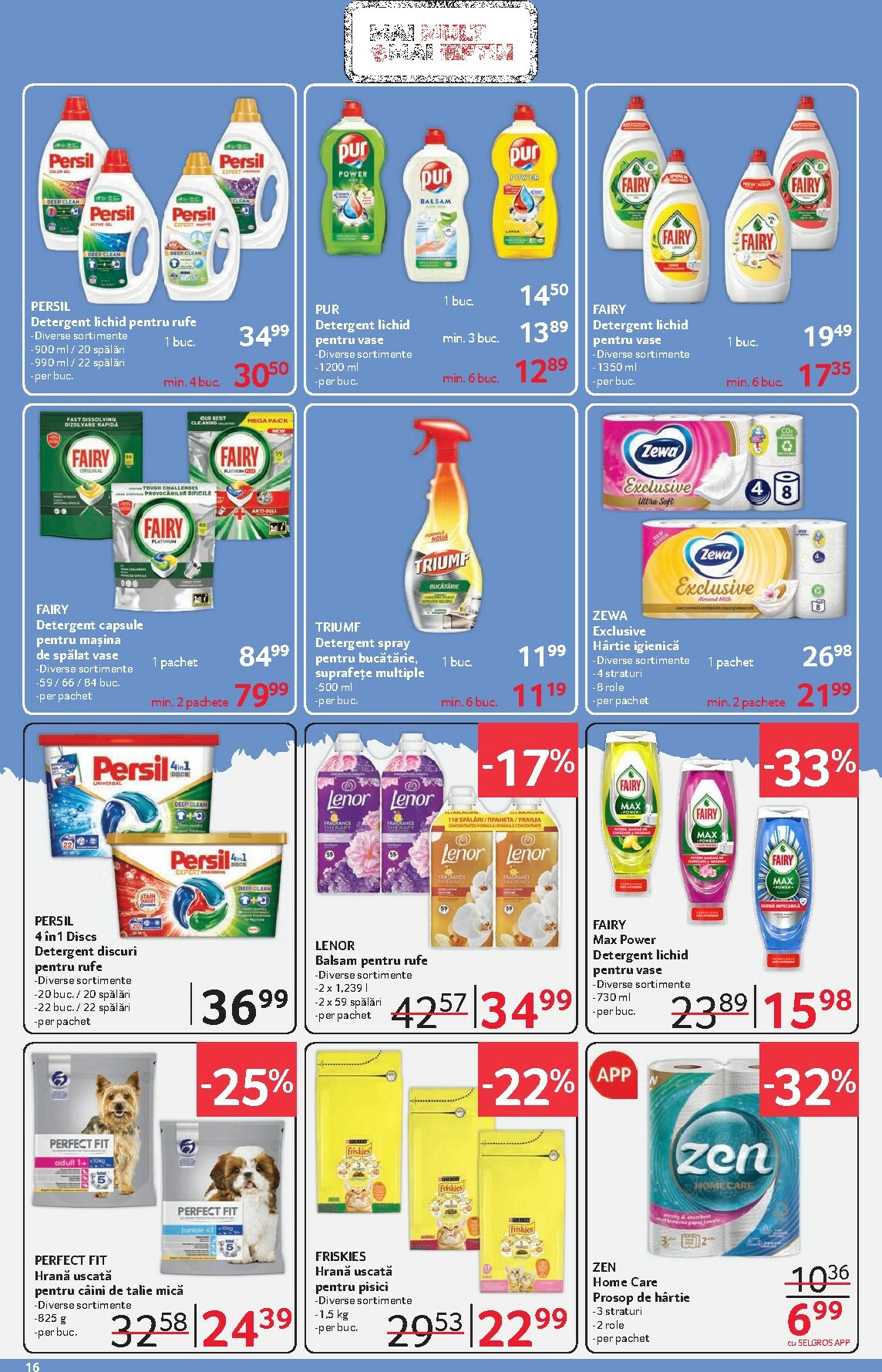 selgros - Catalog Selgros - Food online – oferte valabile din 23.01. - page: 16