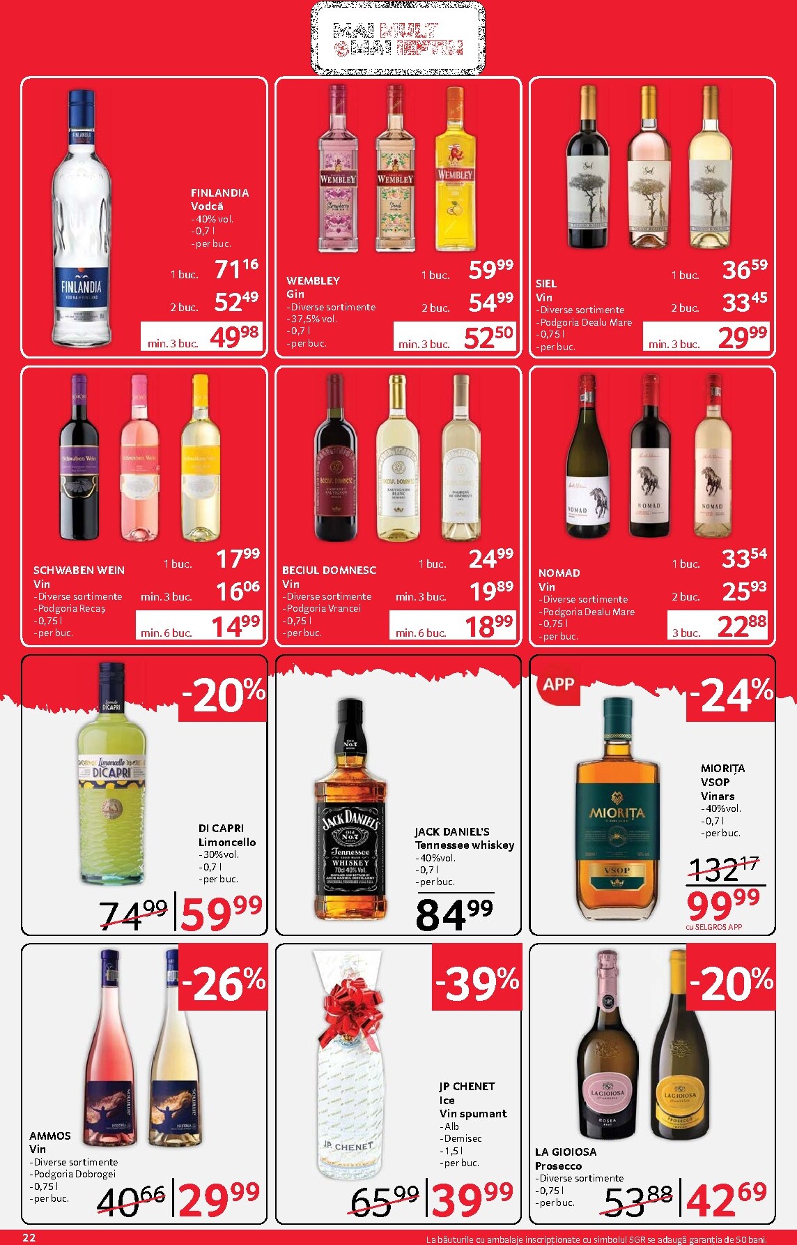 selgros - Catalog Selgros - Food online – oferte valabile din 03.04.2026 - page: 22