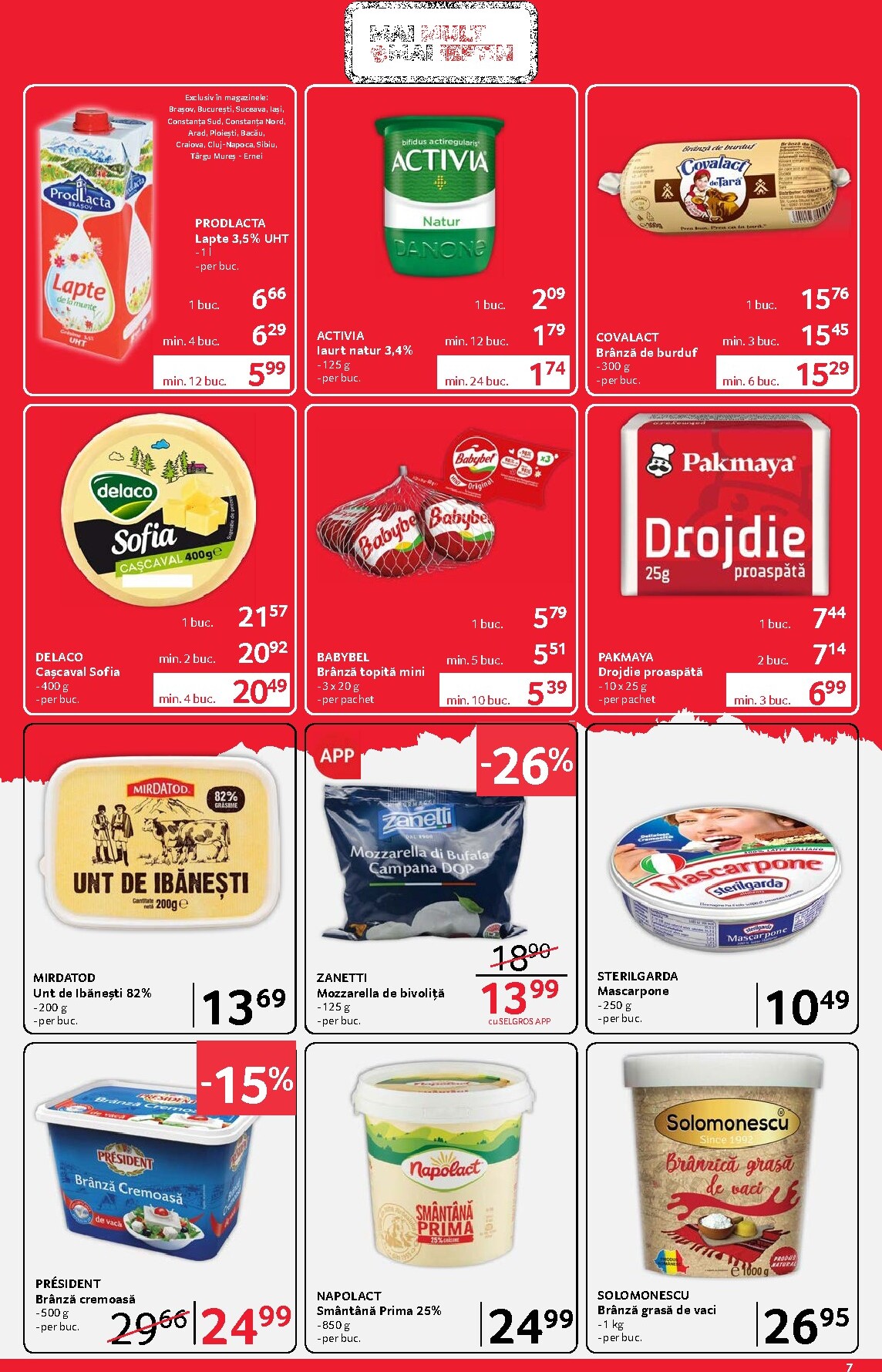 selgros - Catalog Selgros - Food online – oferte valabile din 03.04.2026 - page: 7