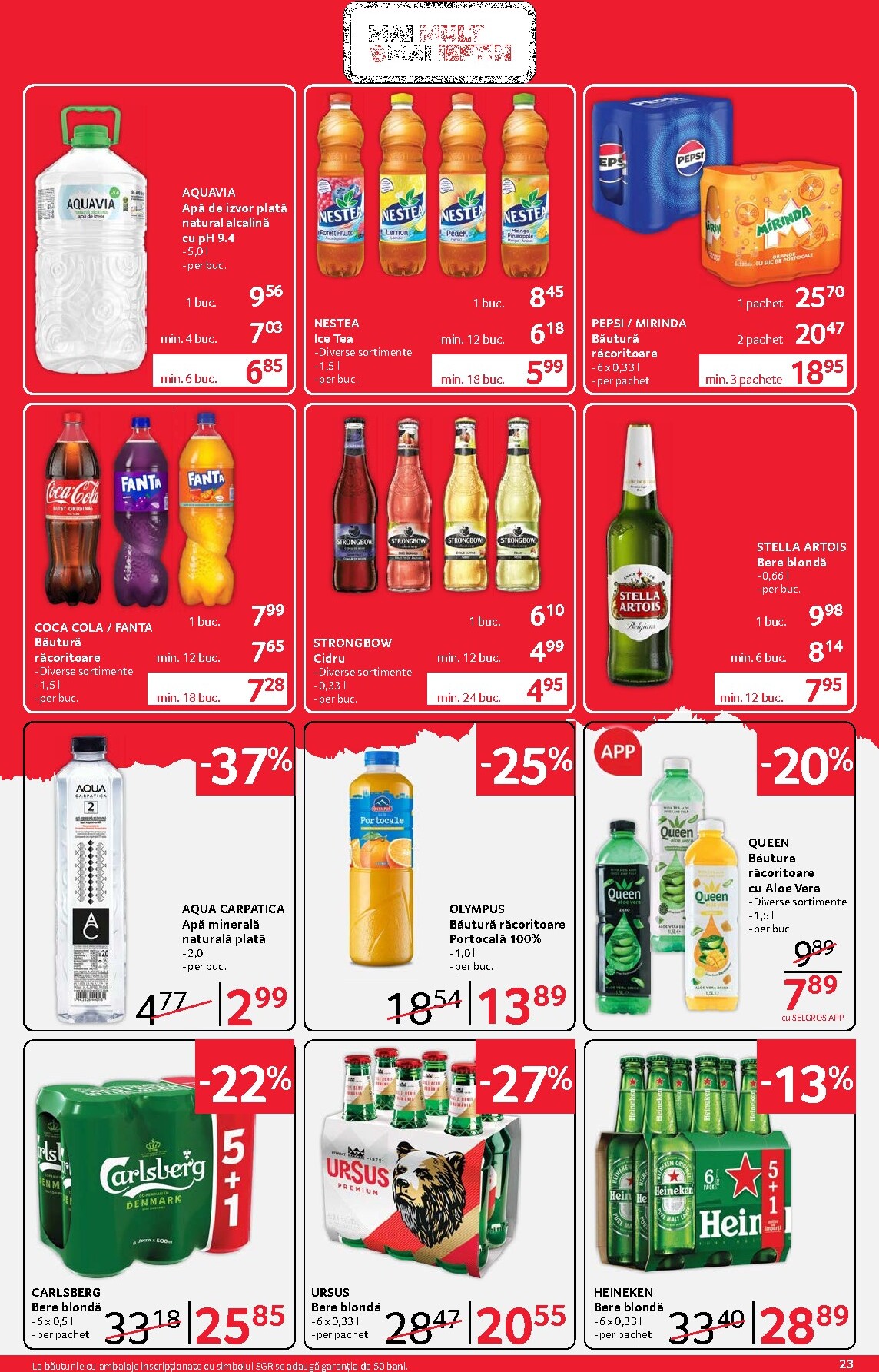 selgros - Catalog Selgros - Food online – oferte valabile din 03.04.2026 - page: 23