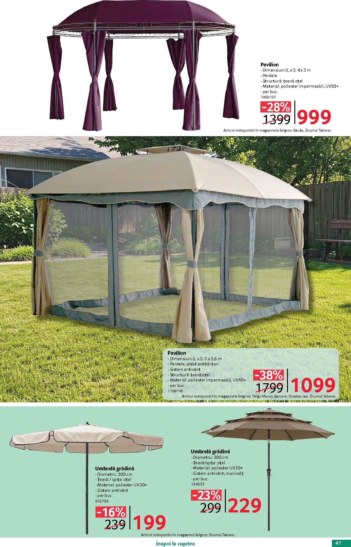 selgros - Brosura Selgros - Oferte de sezon valabilă de la vineri 17.04.2026 până la joi 14.05.2026 - page: 41