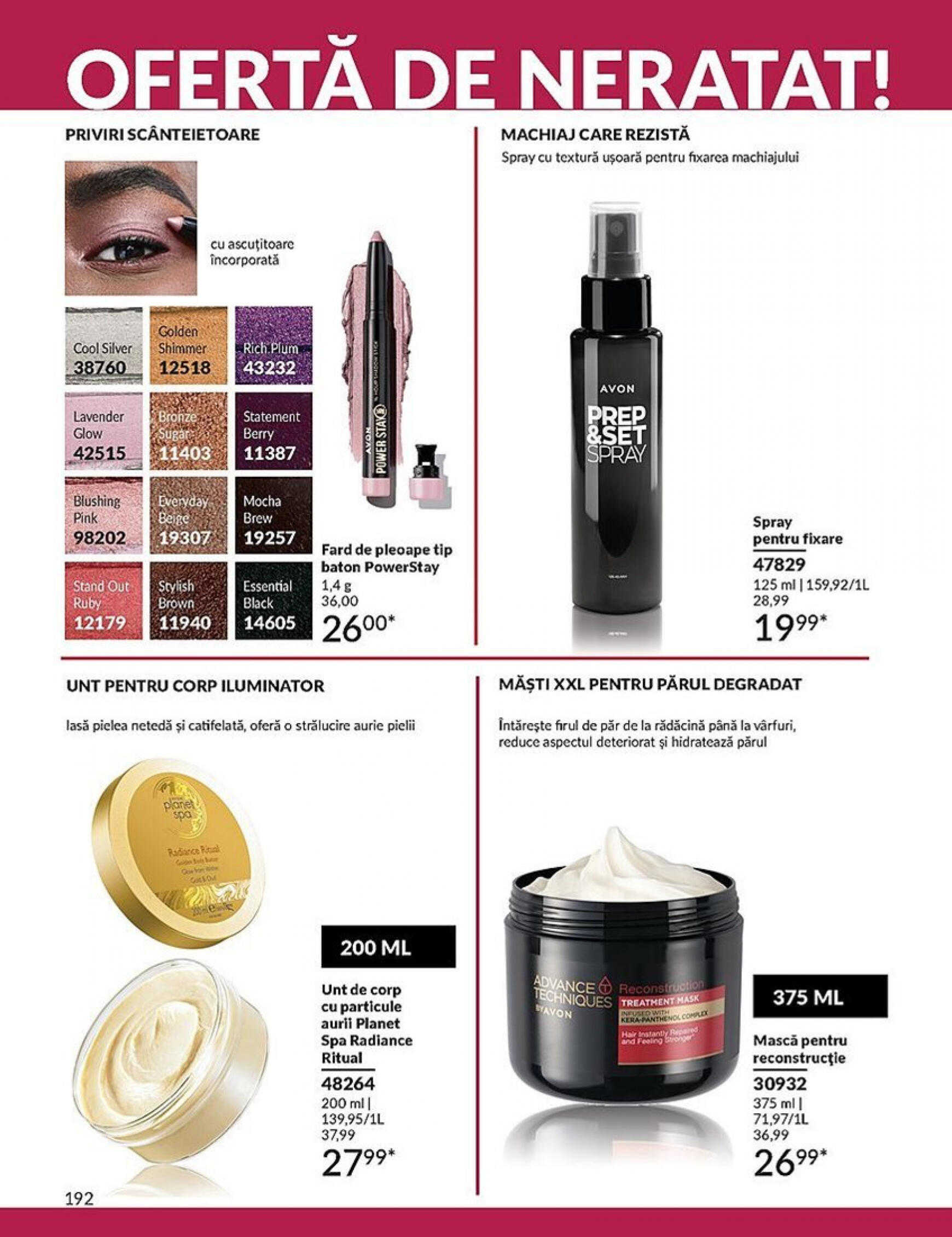 avon - Catalog nou Avon 01.08. - 31.08. - page: 192 avon - Catalog nou Avon 01.08. - 31.08. - page: 192