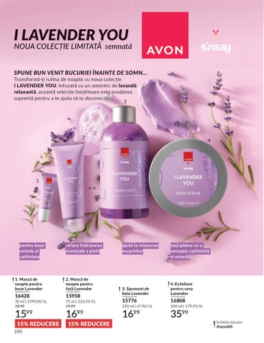 avon - Catalog Avon valabil din 01.08. până pe 31.08. - page: 190