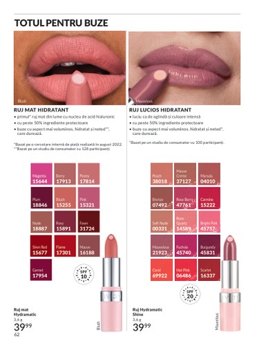 avon - Catalog Avon online – oferte valabile din 01.10. - page: 62