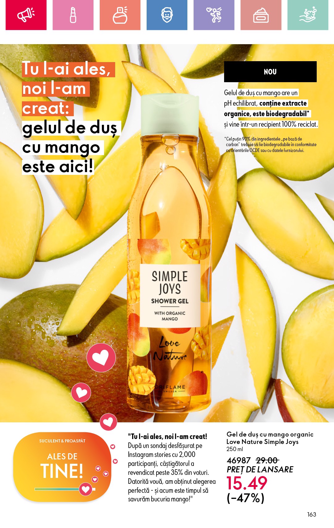 oriflame - Catalog Oriflame valabil din 15.06. până pe 05.07. - page: 163