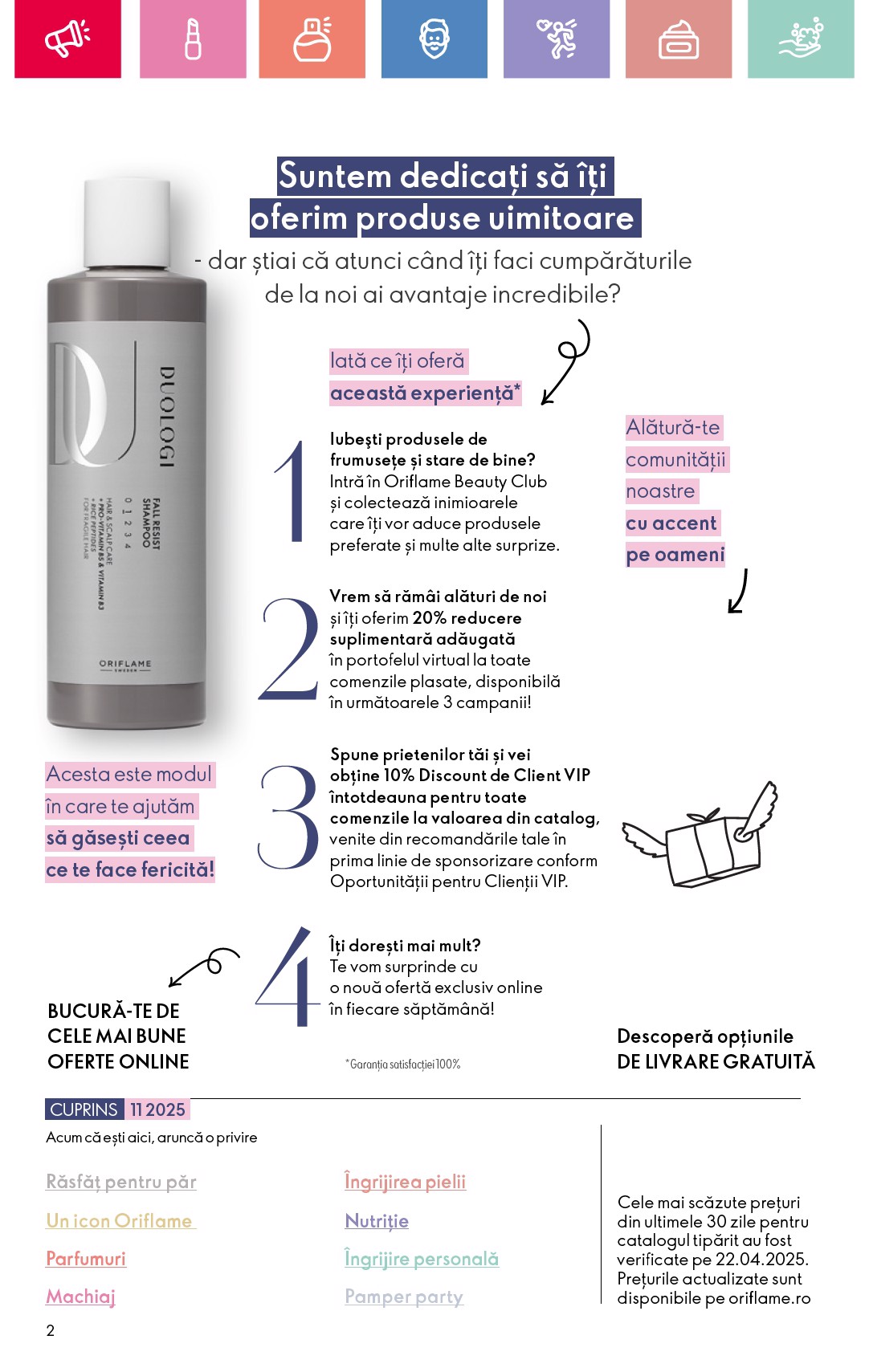 oriflame - Catalog Oriflame valabil din 27.07. până pe 19.08. - page: 2 oriflame - Catalog Oriflame valabil din 27.07. până pe 19.08. - page: 2