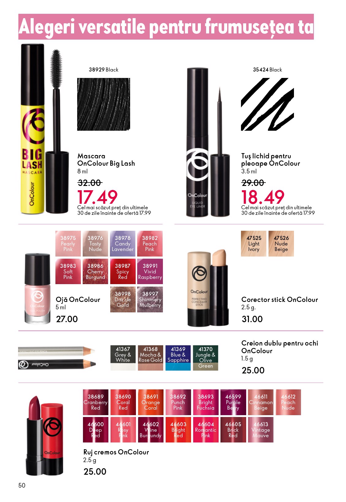 oriflame - Catalog Oriflame online – oferte valabile din 01.10. - page: 50