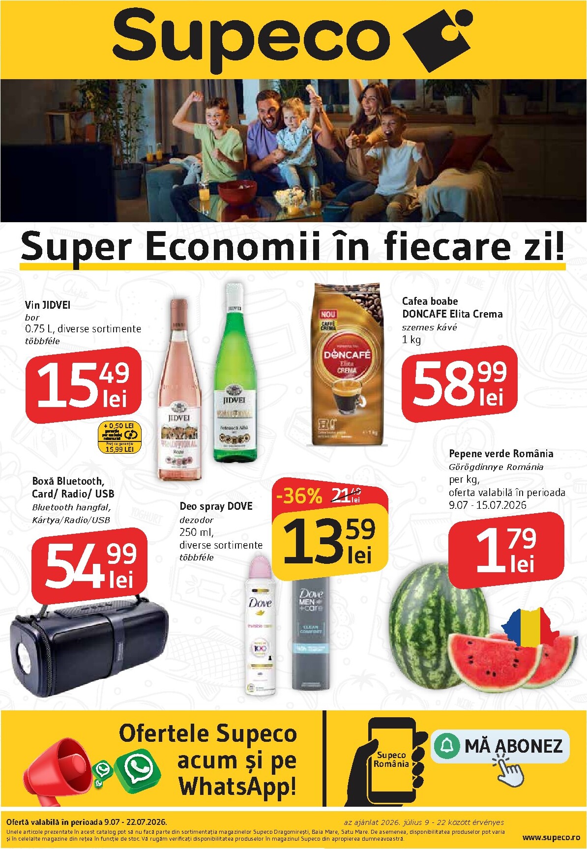 supeco - Pliantele viitoare Supeco - Bilingv valabil de la joi 09.07.2026 până la miercuri 22.07.2026