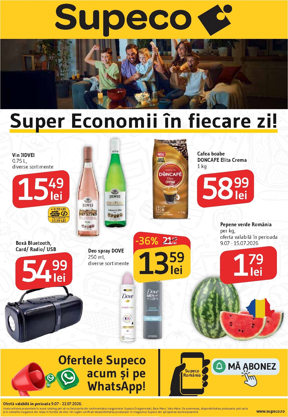 supeco - Pliantele viitoare Supeco valabil de la joi 09.07.2026 până la miercuri 22.07.2026