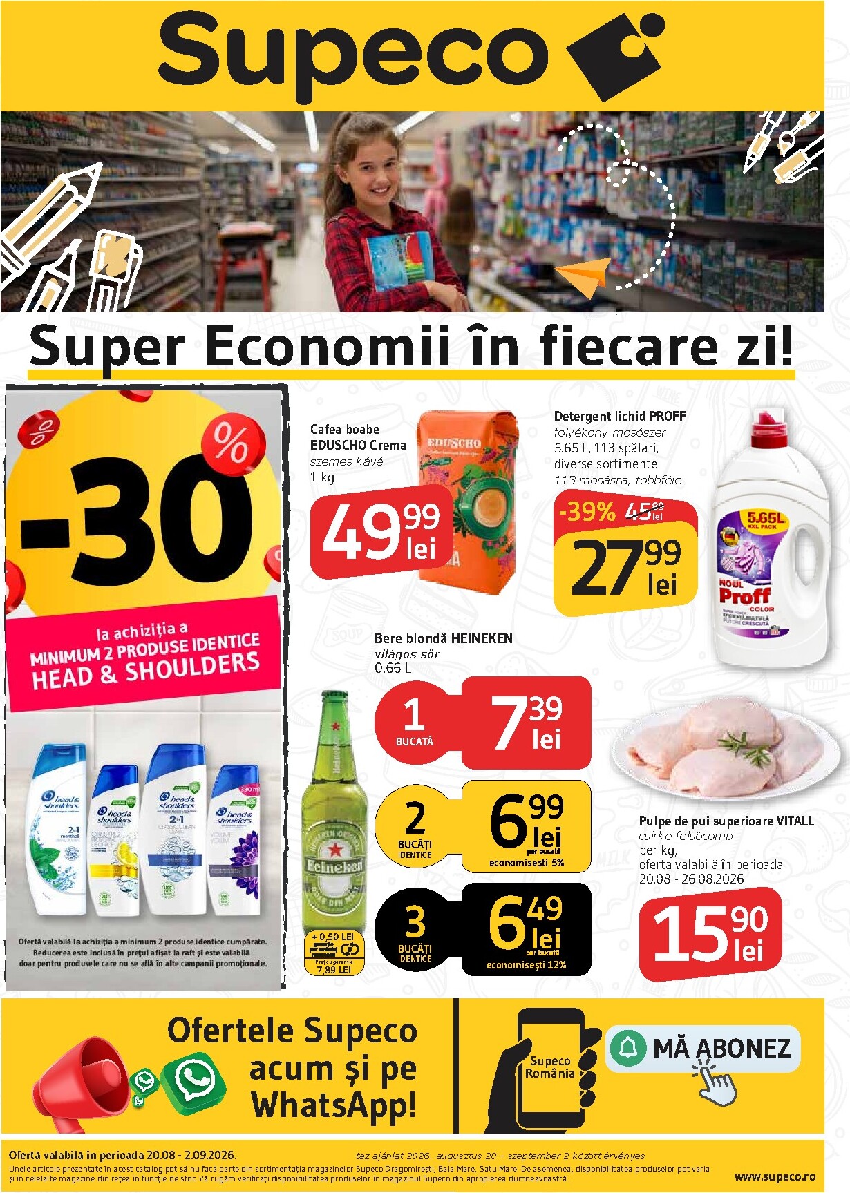supeco - Pliantele viitoare Supeco - Bilingv valabil de la joi 20.08.2026 până la miercuri 02.09.2026