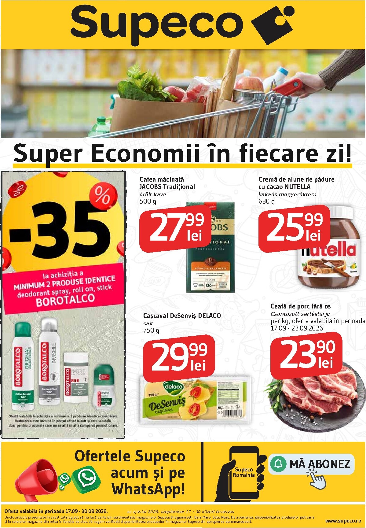 supeco - Pliantele viitoare Supeco - Bilingv valabil de la joi 17.09.2026 până la miercuri 30.09.2026 - page: 1