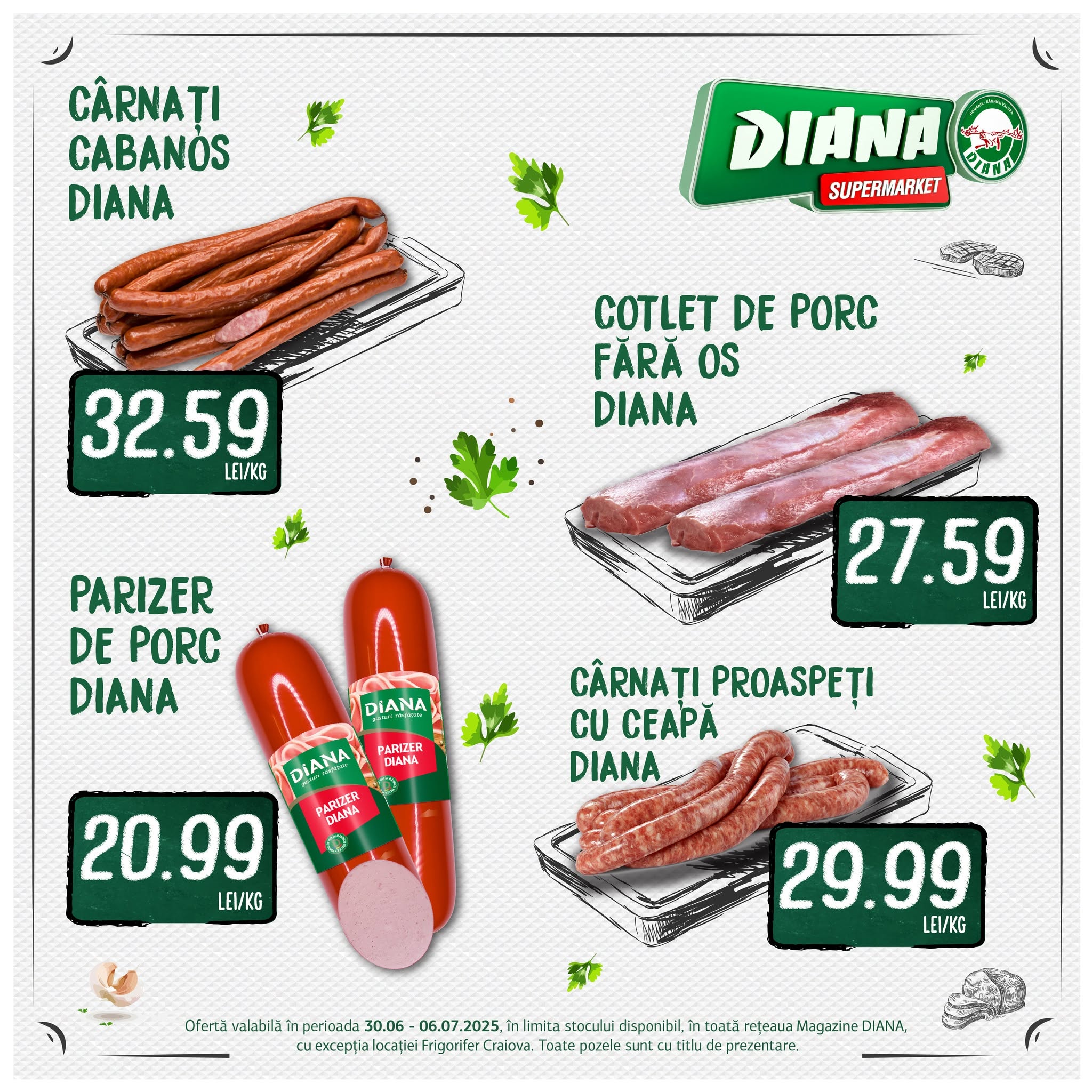 diana - Catalog Diana - Cârnați câbănoși valabil din 30.06. până pe 06.07.