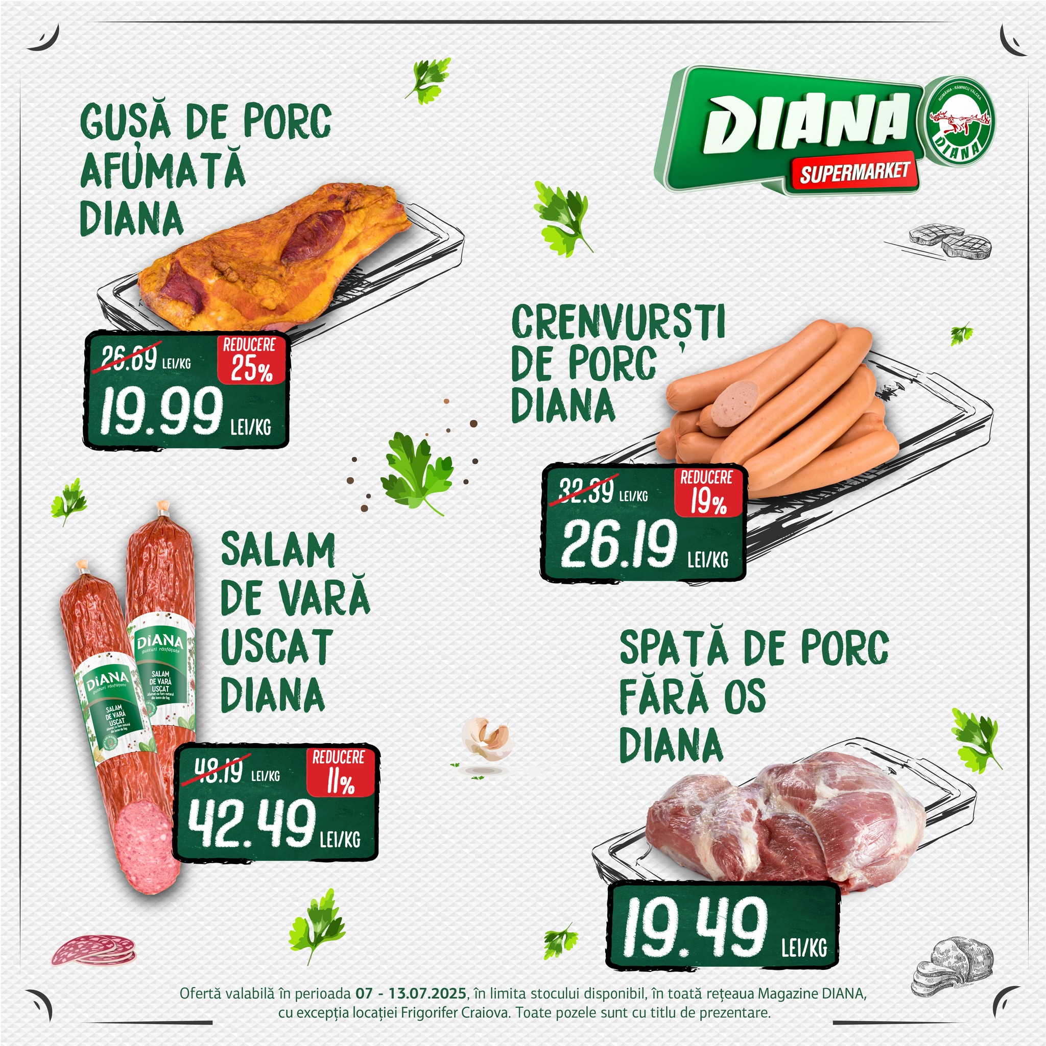 diana - Catalog Diana - Salam Afumat valabil din 07.07. până pe 13.07. - page: 1