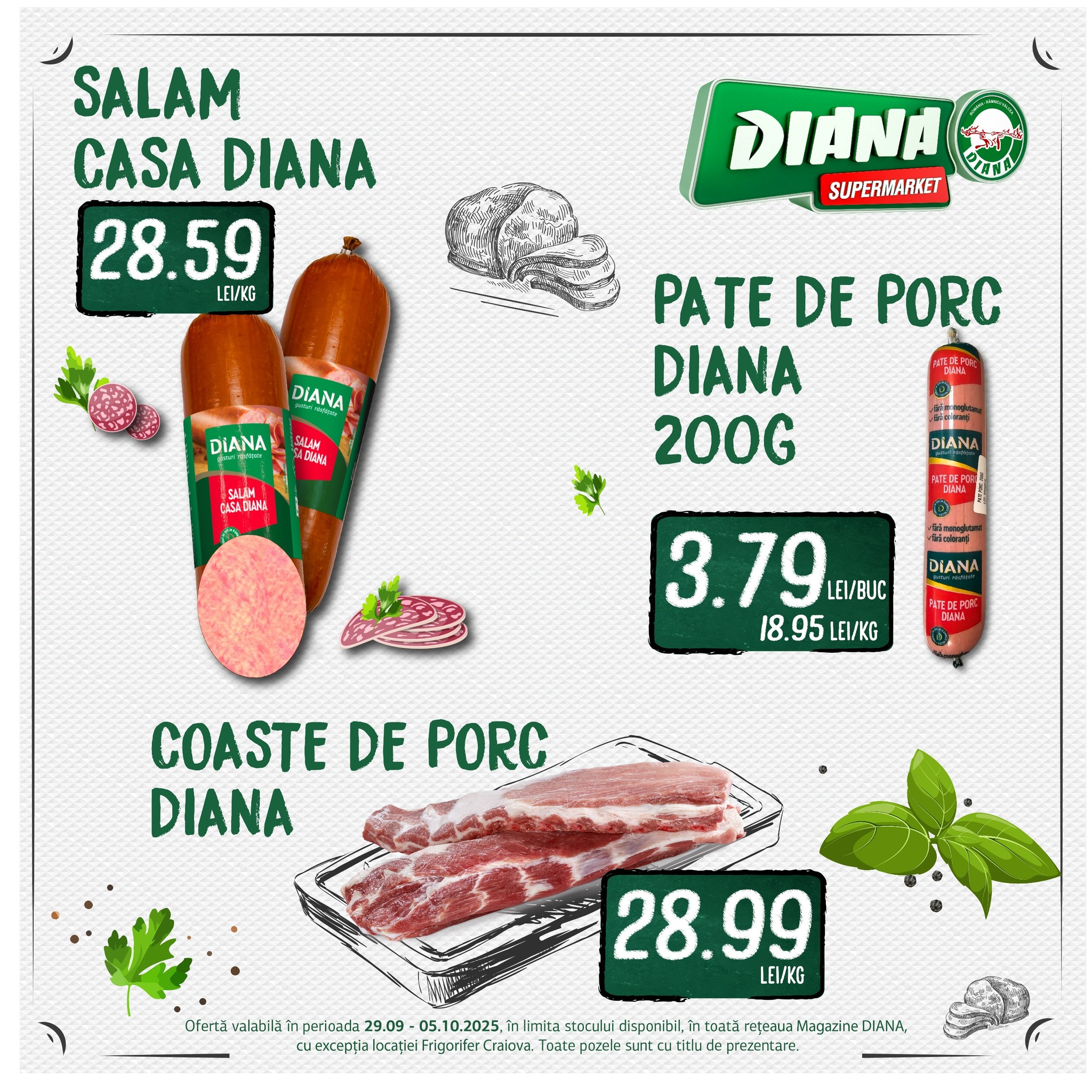 diana - Catalog Diana - Salam Afumat online – oferte valabile din 29.09.