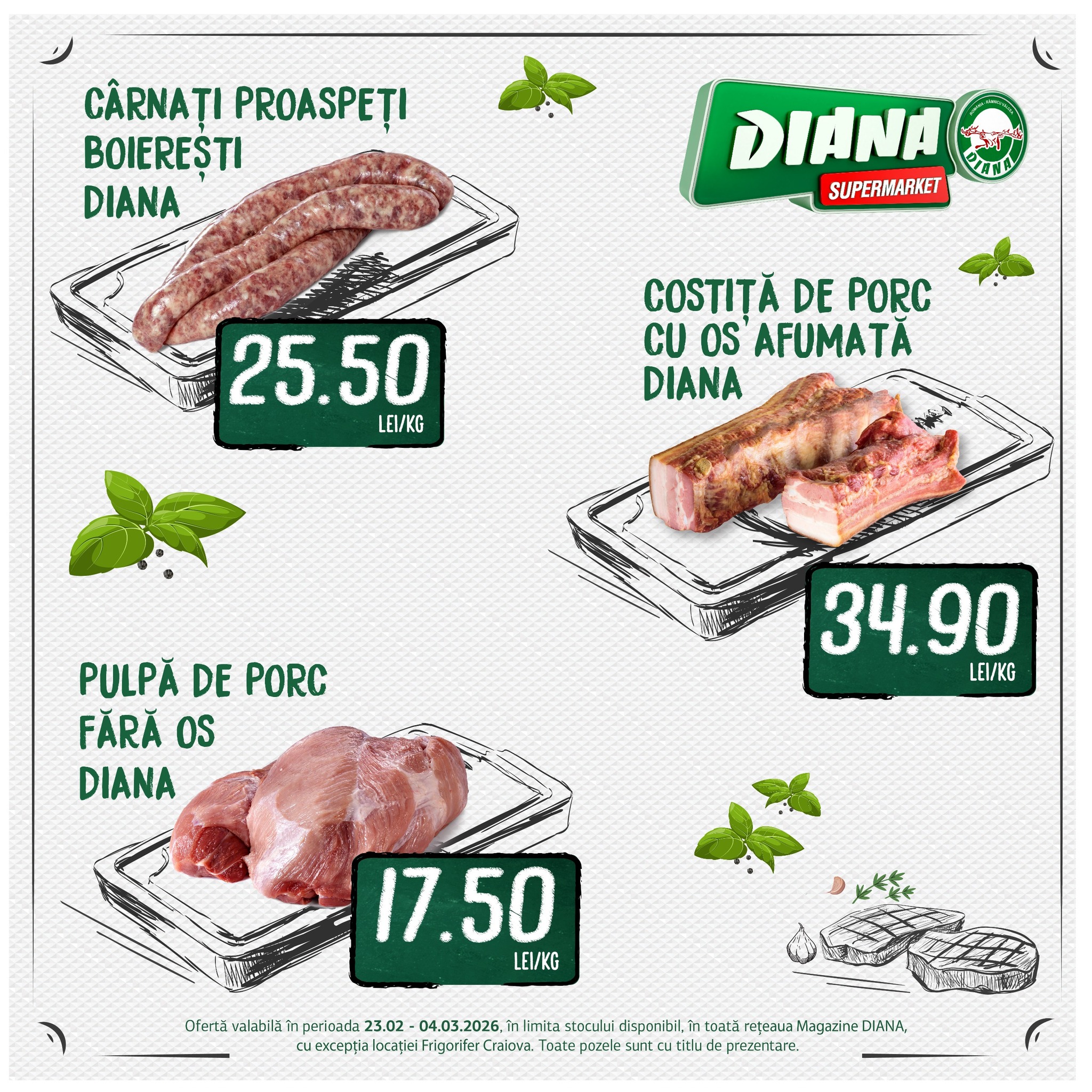 diana - Catalog Diana - Carne online – oferte valabile din 23.02.2026