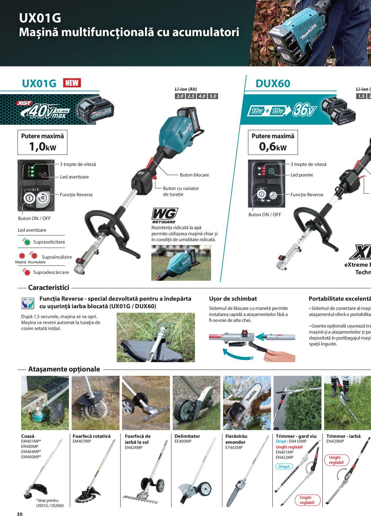 makita - Makita catalog - Masini de gradina Makita XGT de joi 20.06.2024 - page: 30 makita - Makita catalog - Masini de gradina Makita XGT de joi 20.06.2024 - page: 30