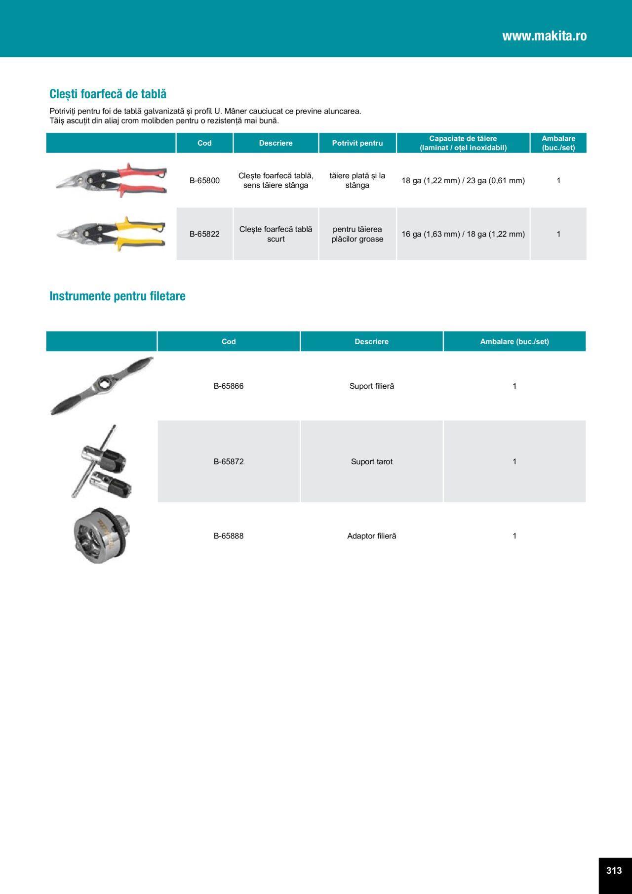 makita - Makita catalog - Accesorii de luni 25.03.2024 - page: 313 makita - Makita catalog - Accesorii de luni 25.03.2024 - page: 313