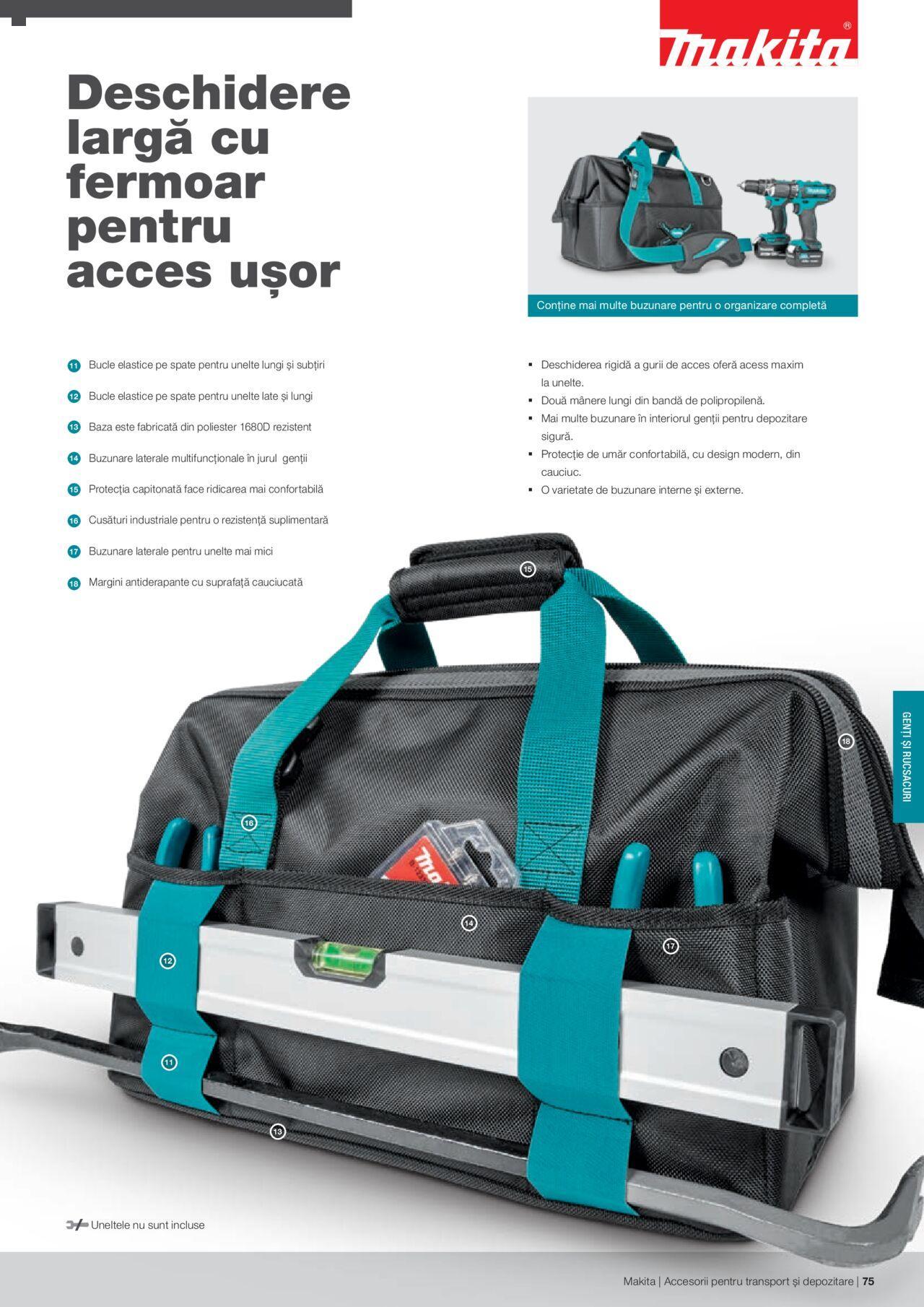 makita - Makita catalog - Accesorii pentru transport si depozitare de luni 06.09.2021 - page: 75 makita - Makita catalog - Accesorii pentru transport si depozitare de luni 06.09.2021 - page: 75