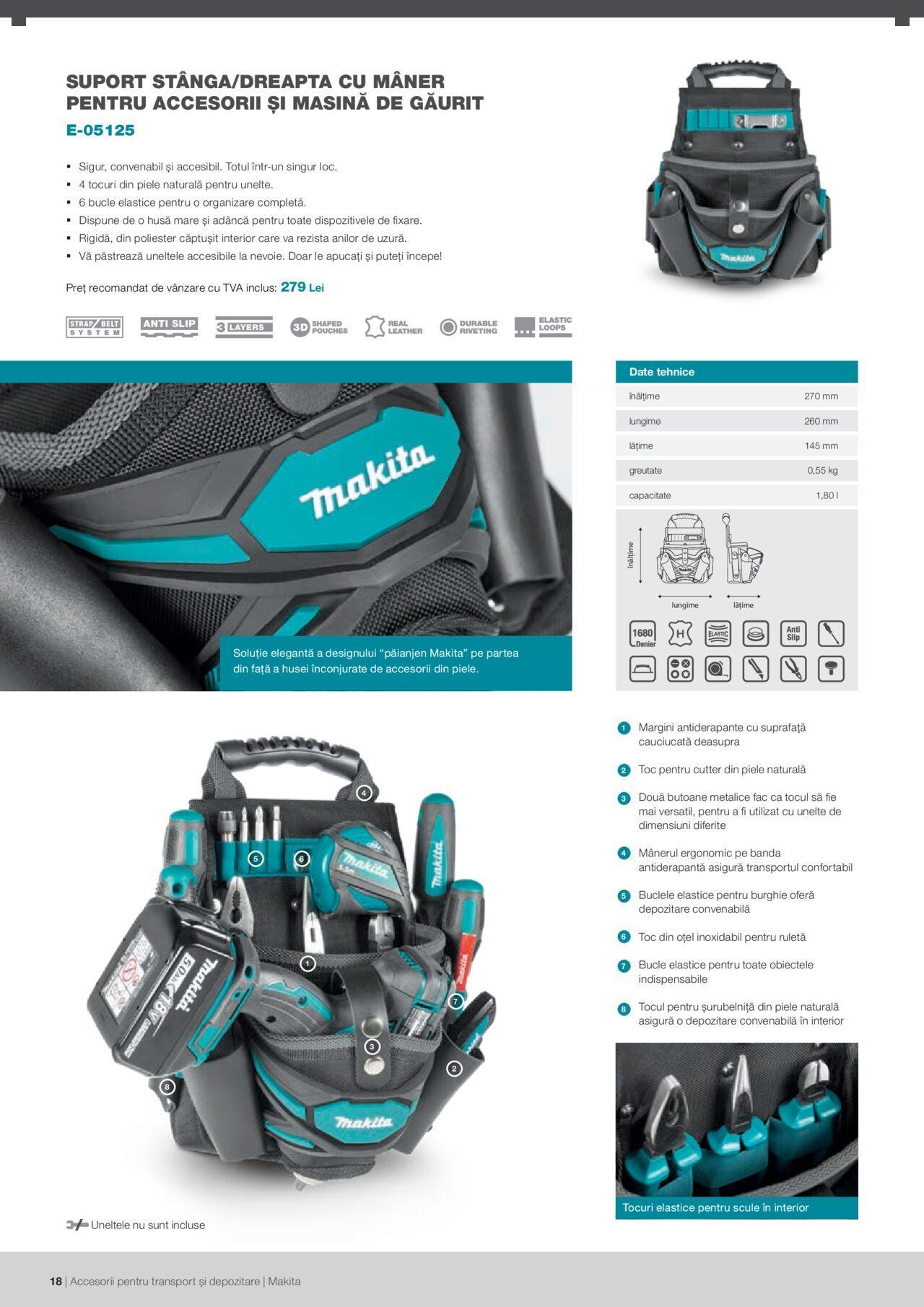 makita - Makita catalog - Accesorii pentru transport si depozitare de luni 06.09.2021 - page: 18 makita - Makita catalog - Accesorii pentru transport si depozitare de luni 06.09.2021 - page: 18