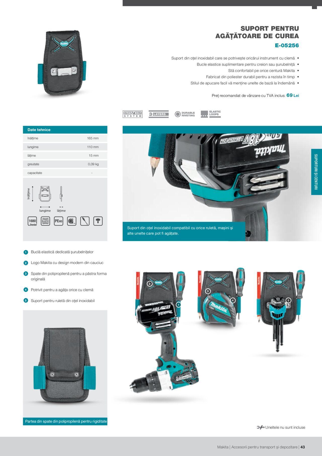 makita - Makita catalog - Accesorii pentru transport si depozitare de luni 06.09.2021 - page: 43 makita - Makita catalog - Accesorii pentru transport si depozitare de luni 06.09.2021 - page: 43