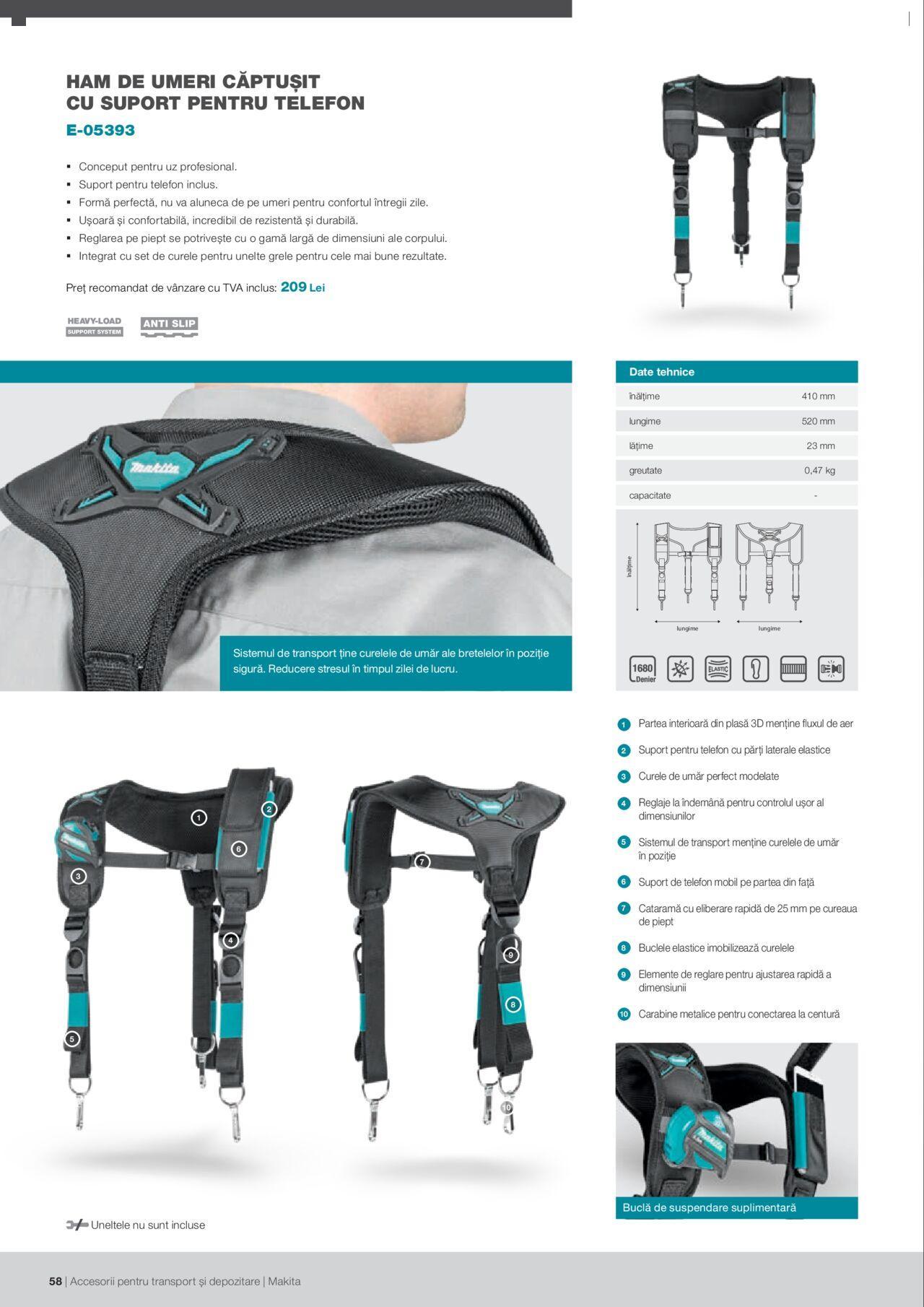 makita - Makita catalog - Accesorii pentru transport si depozitare de luni 06.09.2021 - page: 58 makita - Makita catalog - Accesorii pentru transport si depozitare de luni 06.09.2021 - page: 58