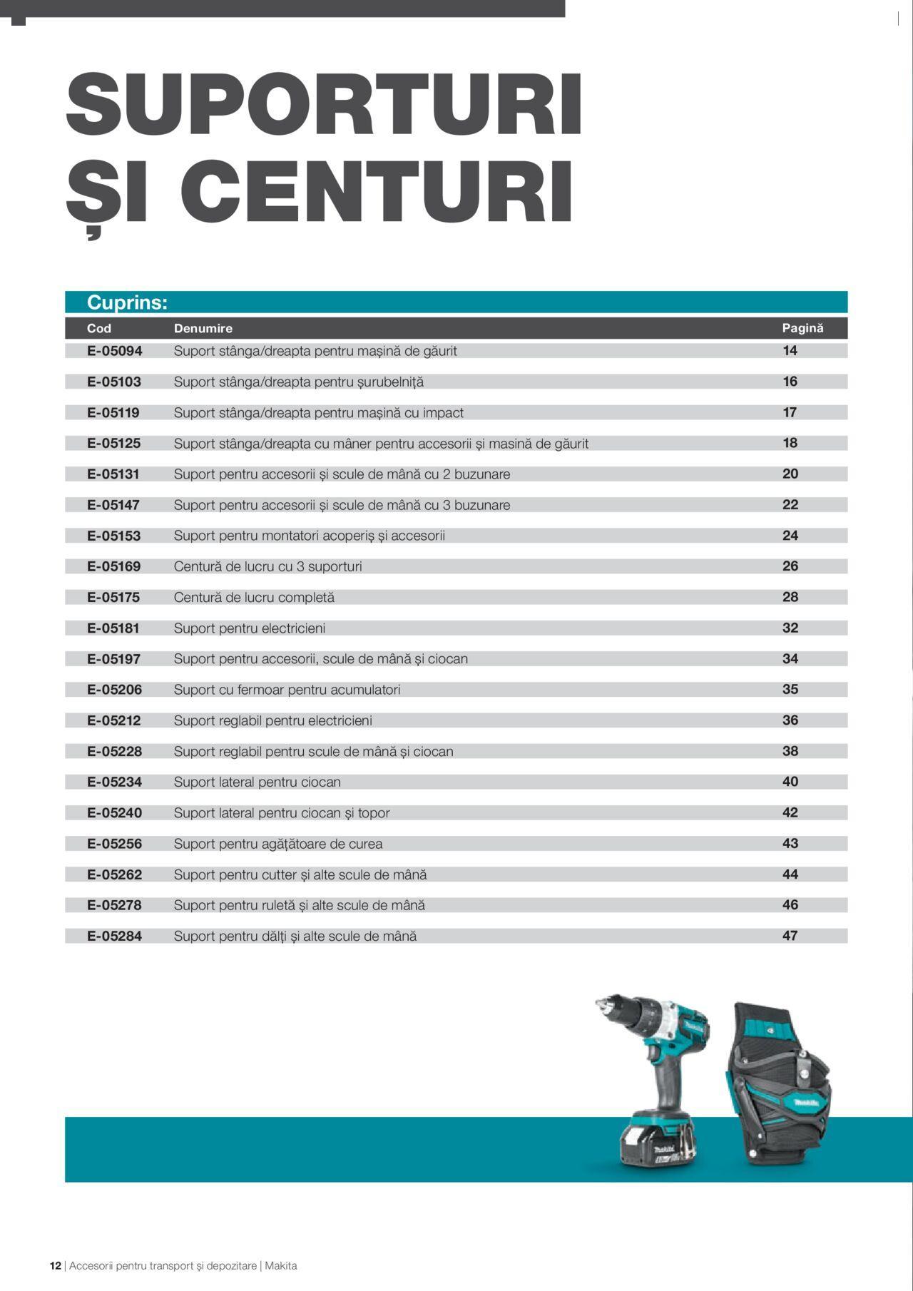 makita - Makita catalog - Accesorii pentru transport si depozitare de luni 06.09.2021 - page: 12 makita - Makita catalog - Accesorii pentru transport si depozitare de luni 06.09.2021 - page: 12