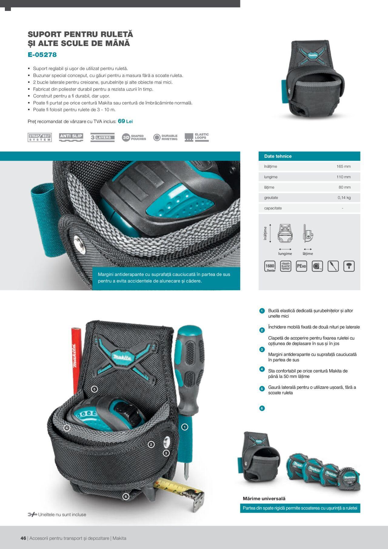 makita - Makita catalog - Accesorii pentru transport si depozitare de luni 06.09.2021 - page: 46 makita - Makita catalog - Accesorii pentru transport si depozitare de luni 06.09.2021 - page: 46