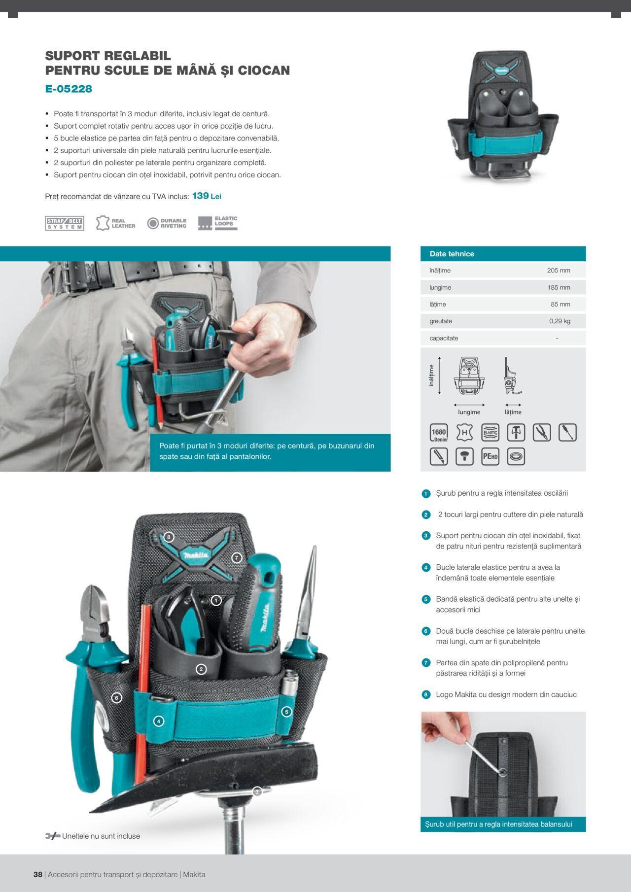 makita - Makita catalog - Accesorii pentru transport si depozitare de luni 06.09.2021 - page: 38 makita - Makita catalog - Accesorii pentru transport si depozitare de luni 06.09.2021 - page: 38
