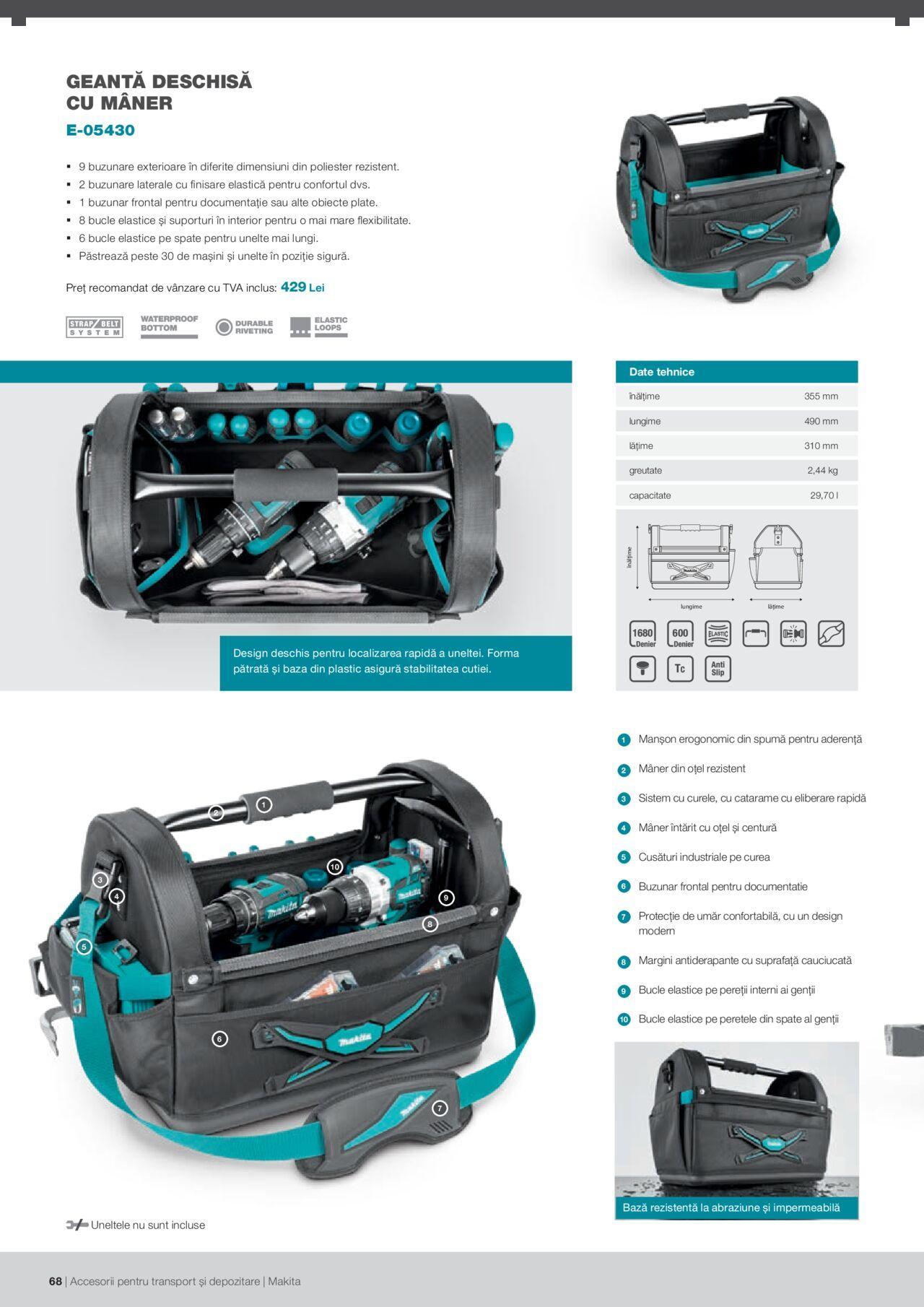 makita - Makita catalog - Accesorii pentru transport si depozitare de luni 06.09.2021 - page: 68 makita - Makita catalog - Accesorii pentru transport si depozitare de luni 06.09.2021 - page: 68