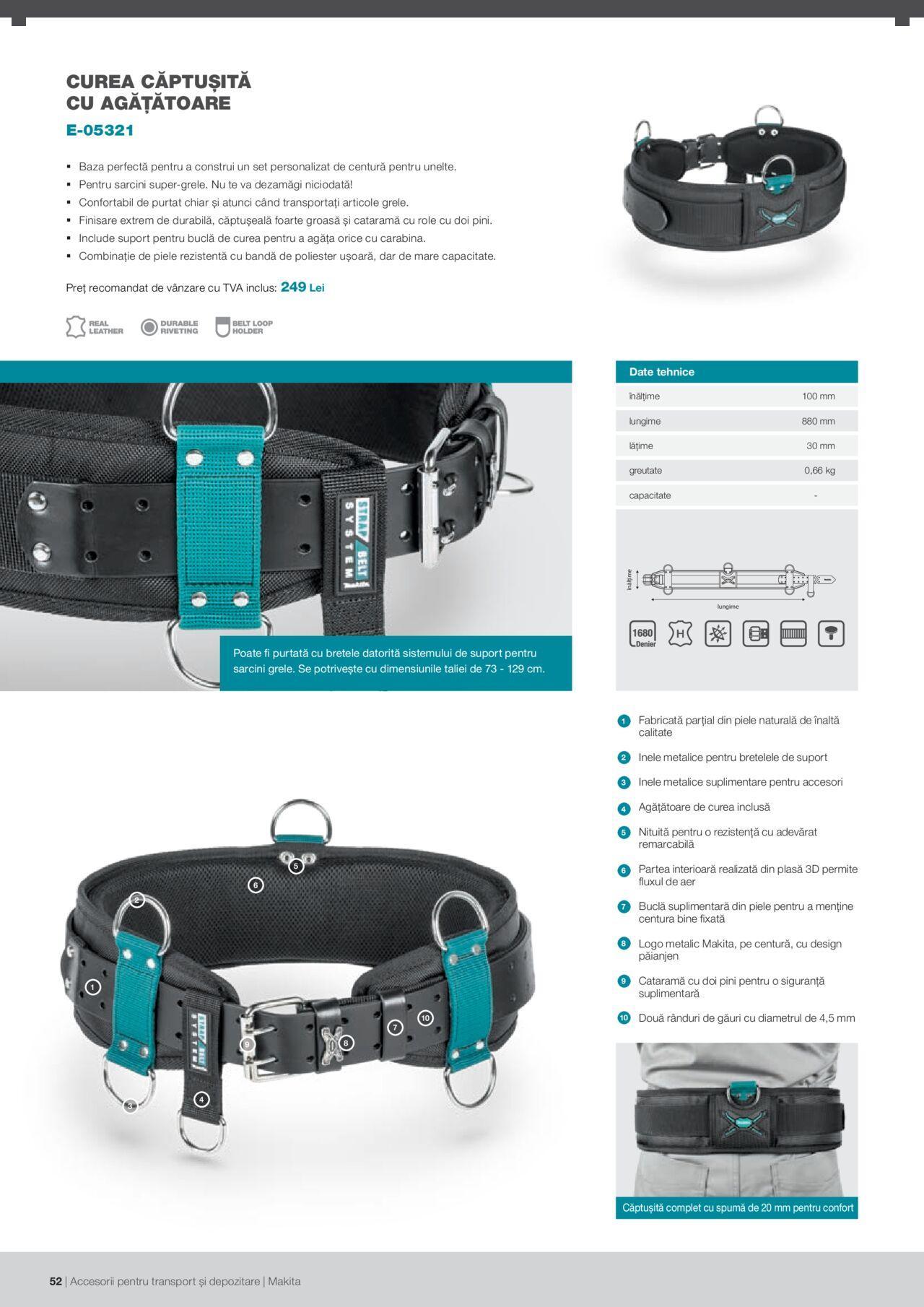 makita - Makita catalog - Accesorii pentru transport si depozitare de luni 06.09.2021 - page: 52 makita - Makita catalog - Accesorii pentru transport si depozitare de luni 06.09.2021 - page: 52