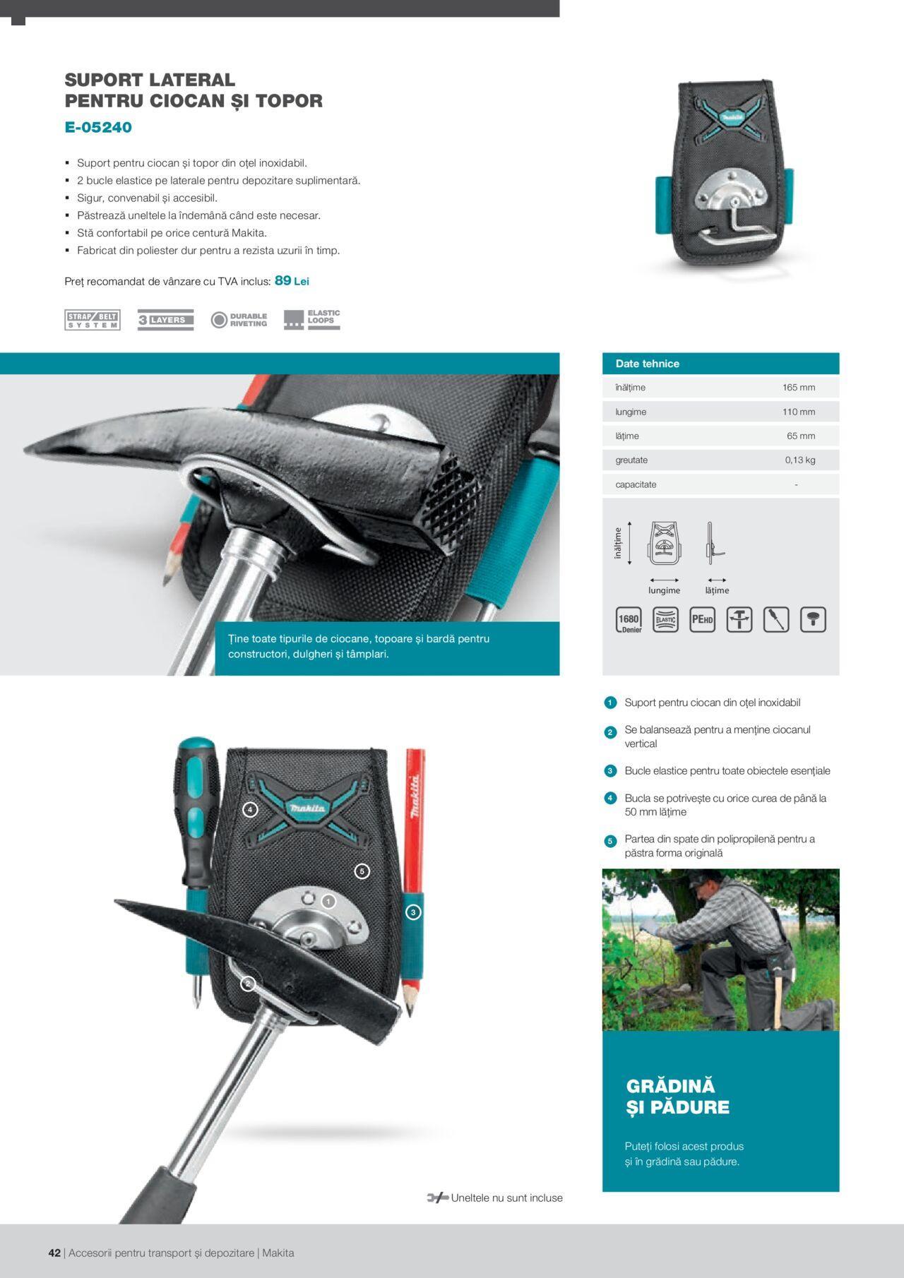 makita - Makita catalog - Accesorii pentru transport si depozitare de luni 06.09.2021 - page: 42 makita - Makita catalog - Accesorii pentru transport si depozitare de luni 06.09.2021 - page: 42