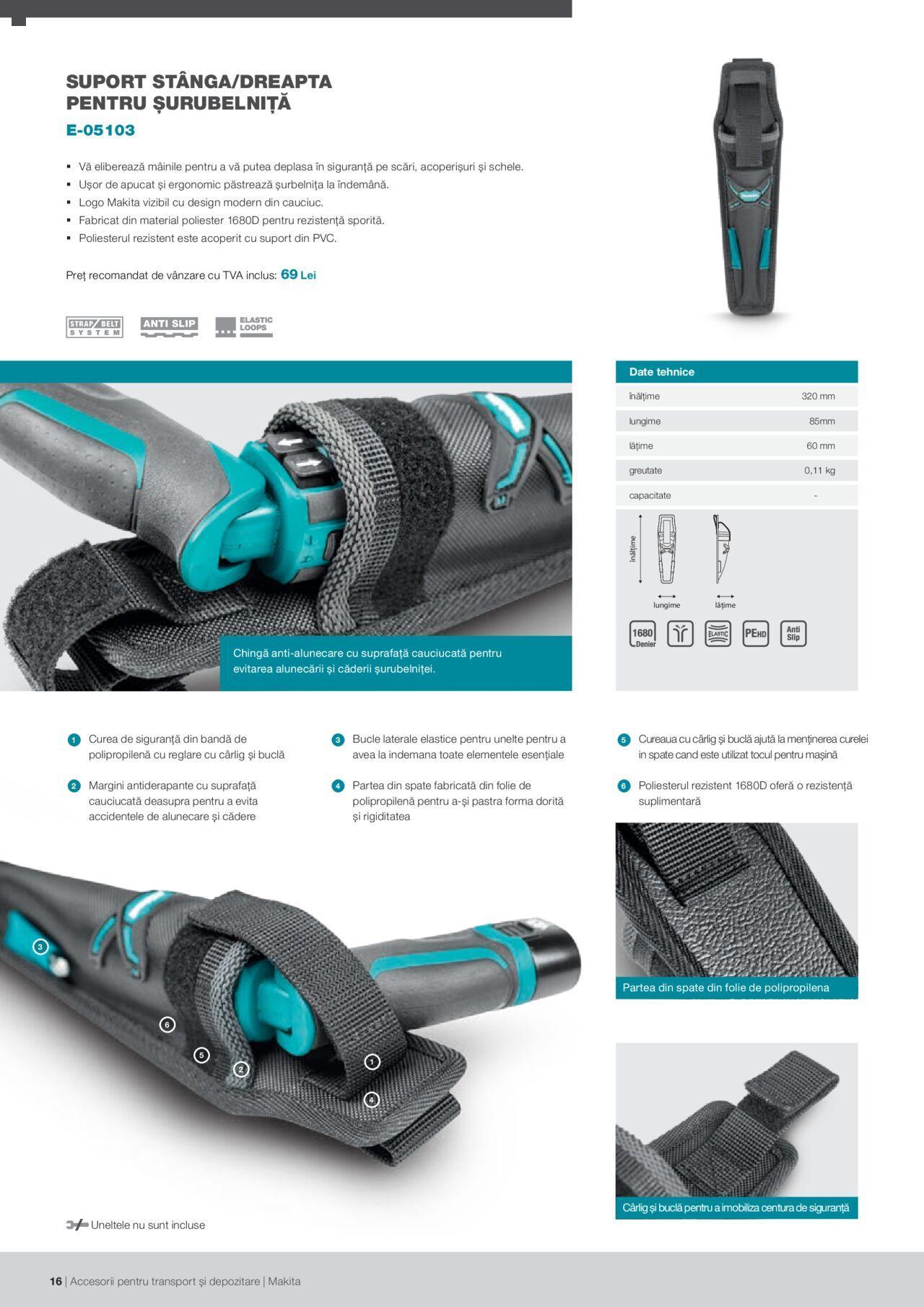 makita - Makita catalog - Accesorii pentru transport si depozitare de luni 06.09.2021 - page: 16 makita - Makita catalog - Accesorii pentru transport si depozitare de luni 06.09.2021 - page: 16