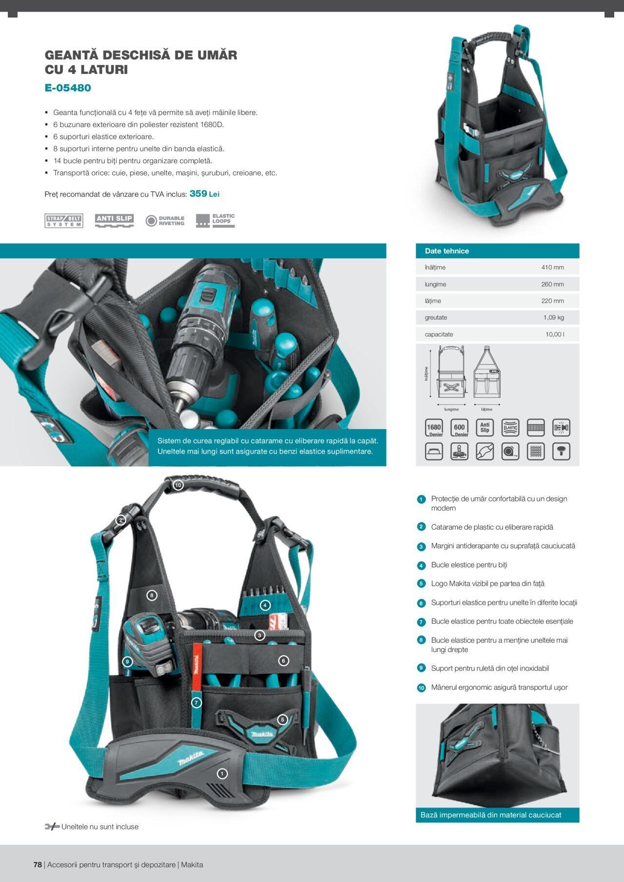 makita - Makita catalog - Accesorii pentru transport si depozitare de luni 06.09.2021 - page: 78 makita - Makita catalog - Accesorii pentru transport si depozitare de luni 06.09.2021 - page: 78