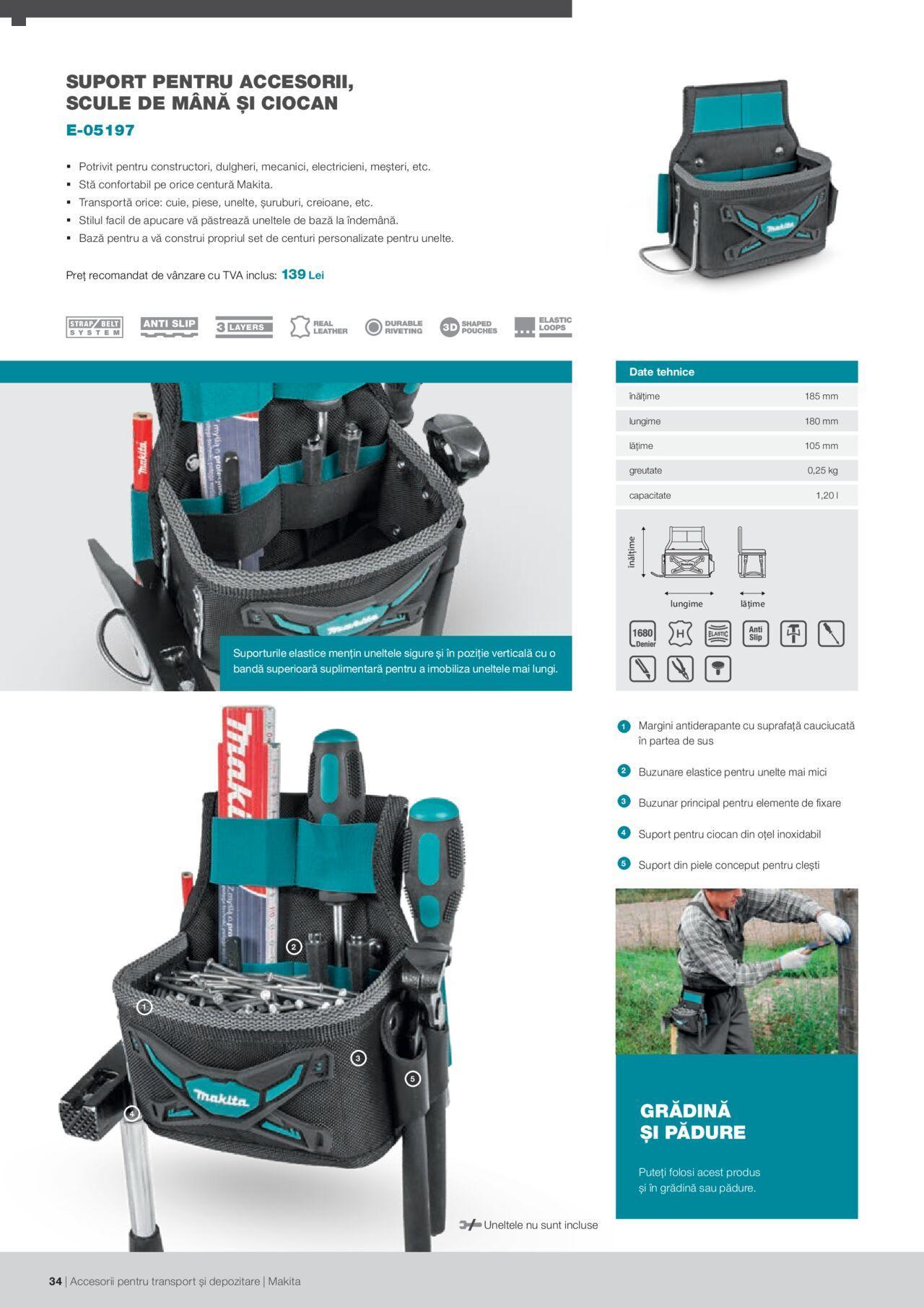 makita - Makita catalog - Accesorii pentru transport si depozitare de luni 06.09.2021 - page: 34 makita - Makita catalog - Accesorii pentru transport si depozitare de luni 06.09.2021 - page: 34