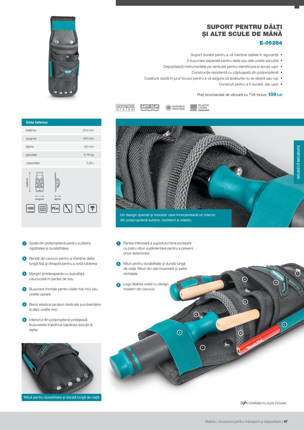 makita - Makita catalog - Accesorii pentru transport si depozitare de luni 06.09.2021 - page: 47 makita - Makita catalog - Accesorii pentru transport si depozitare de luni 06.09.2021 - page: 47