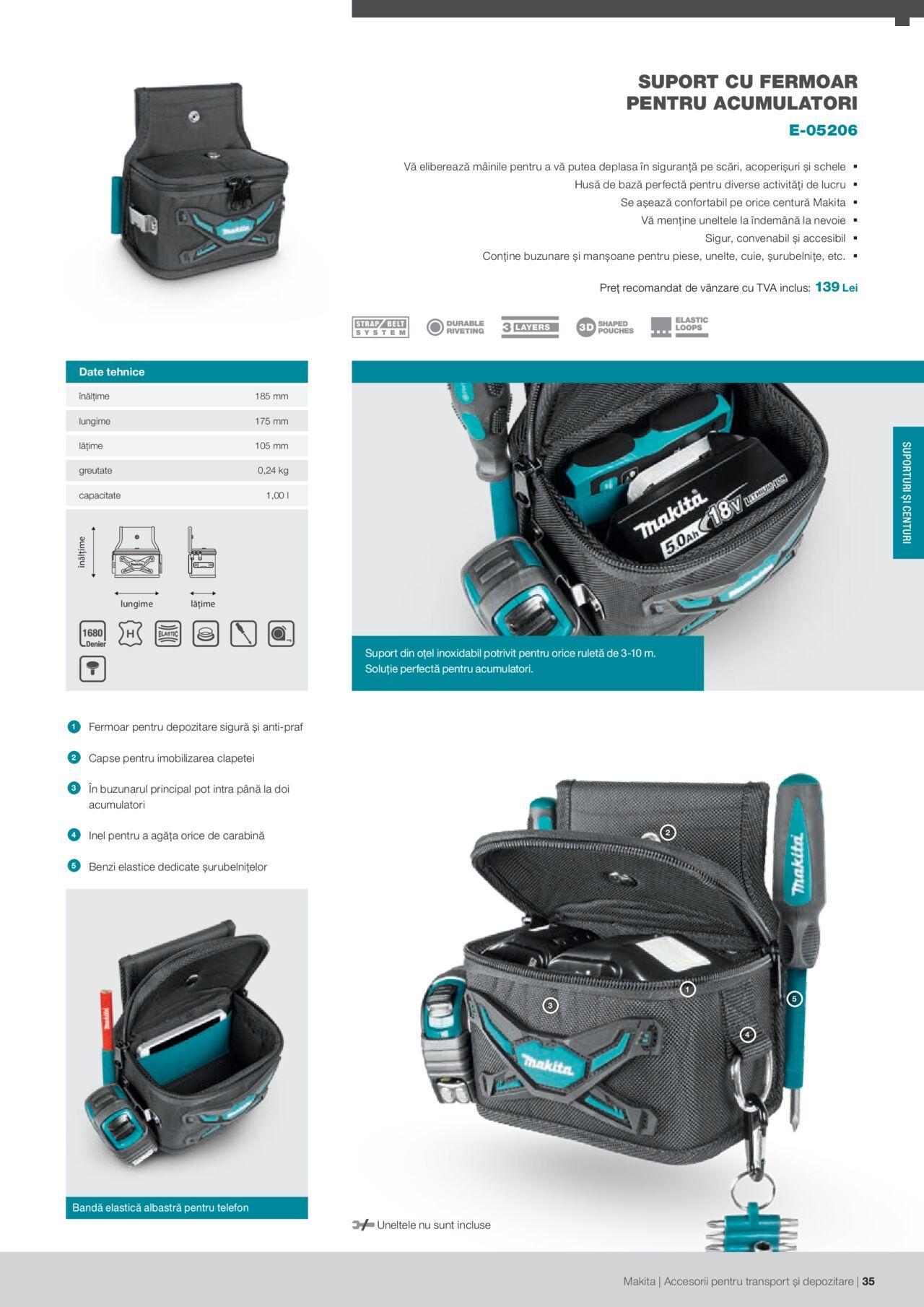 makita - Makita catalog - Accesorii pentru transport si depozitare de luni 06.09.2021 - page: 35 makita - Makita catalog - Accesorii pentru transport si depozitare de luni 06.09.2021 - page: 35