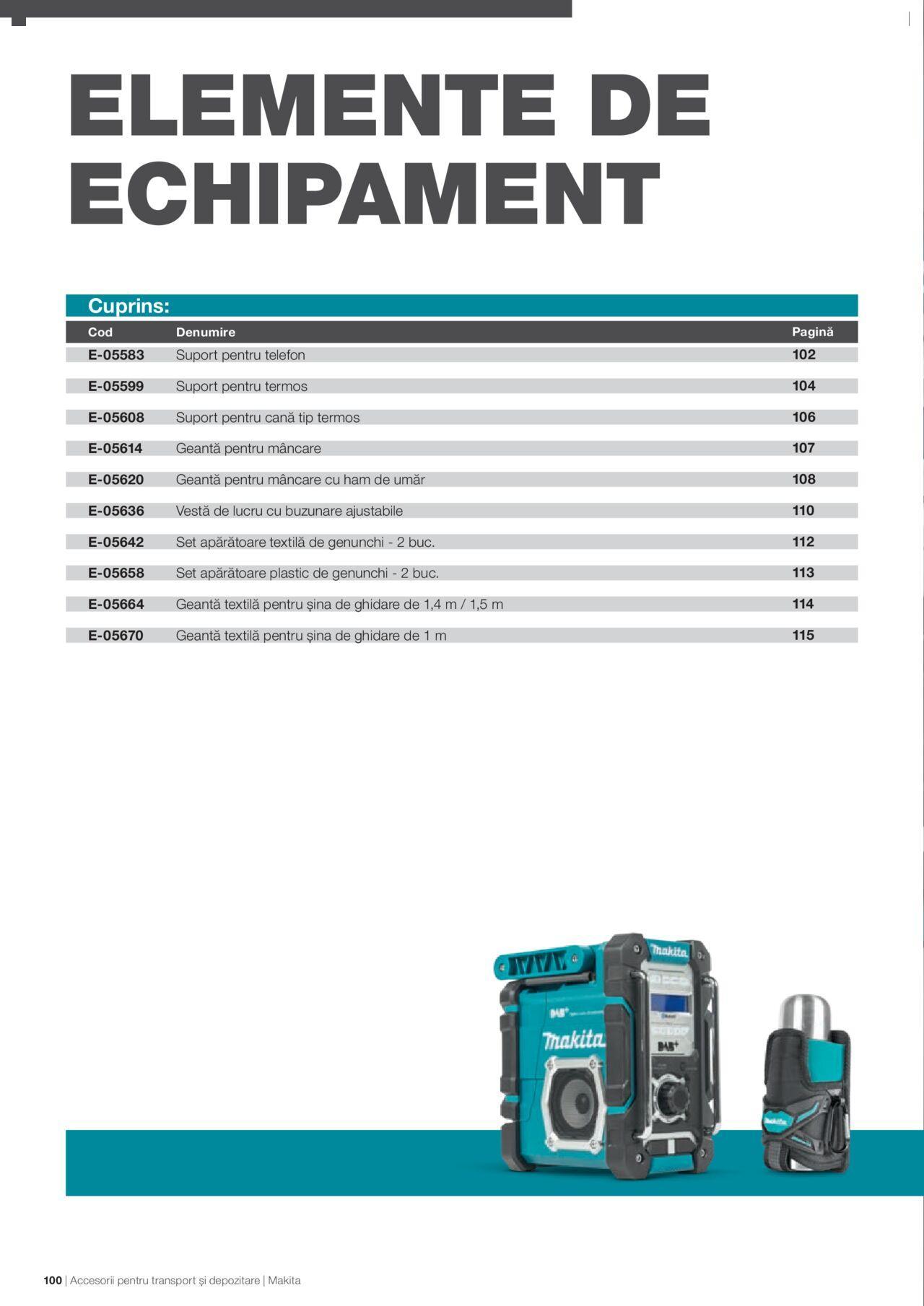 makita - Makita catalog - Accesorii pentru transport si depozitare de luni 06.09.2021 - page: 100 makita - Makita catalog - Accesorii pentru transport si depozitare de luni 06.09.2021 - page: 100