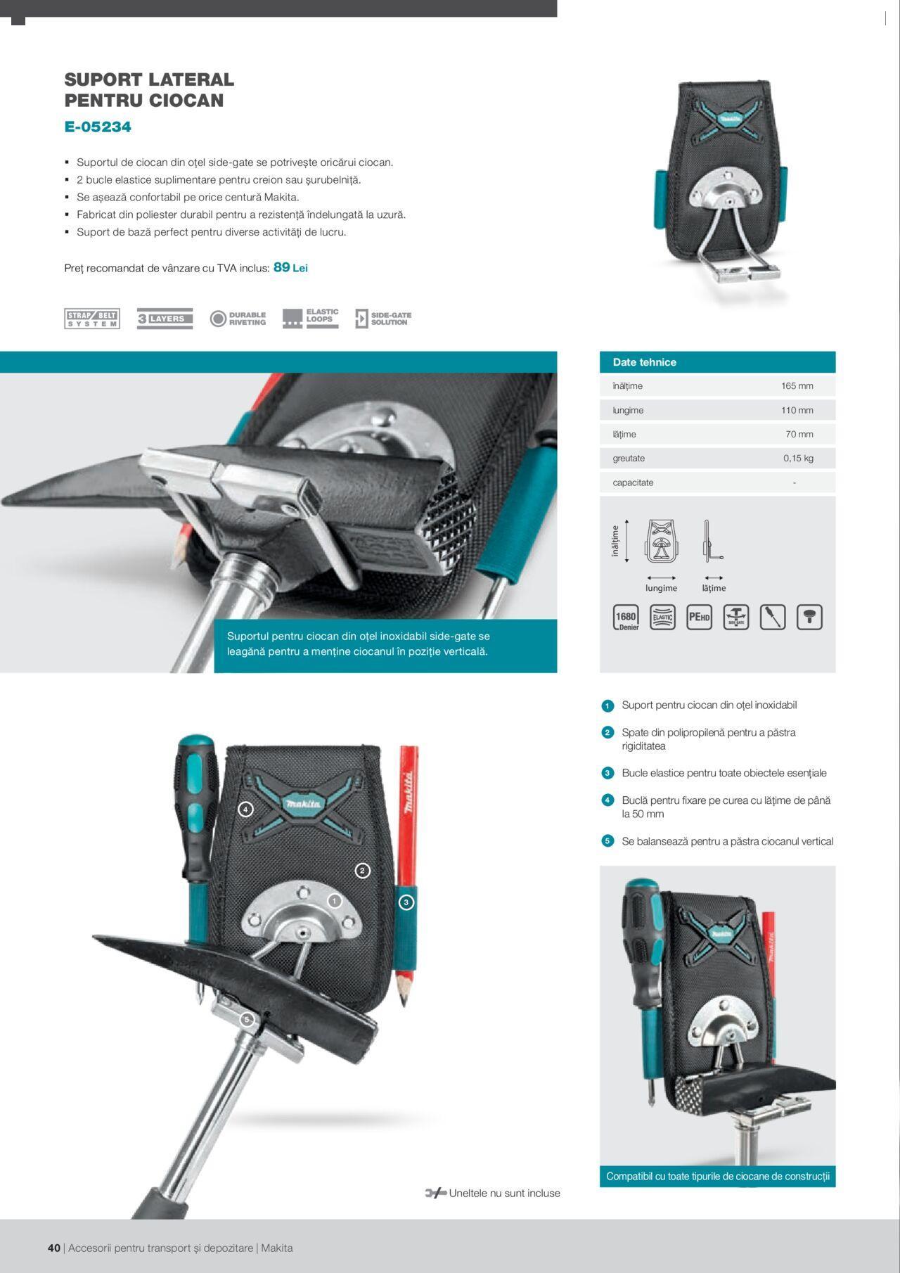 makita - Makita catalog - Accesorii pentru transport si depozitare de luni 06.09.2021 - page: 40 makita - Makita catalog - Accesorii pentru transport si depozitare de luni 06.09.2021 - page: 40