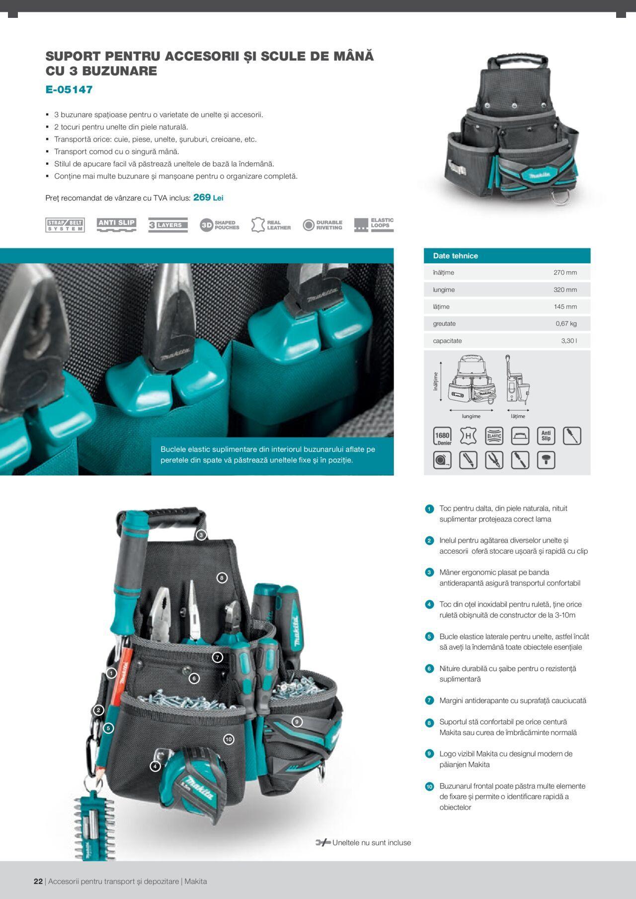 makita - Makita catalog - Accesorii pentru transport si depozitare de luni 06.09.2021 - page: 22 makita - Makita catalog - Accesorii pentru transport si depozitare de luni 06.09.2021 - page: 22