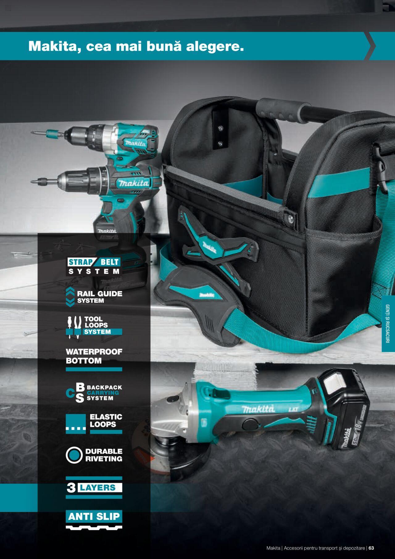 makita - Makita catalog - Accesorii pentru transport si depozitare de luni 06.09.2021 - page: 63 makita - Makita catalog - Accesorii pentru transport si depozitare de luni 06.09.2021 - page: 63