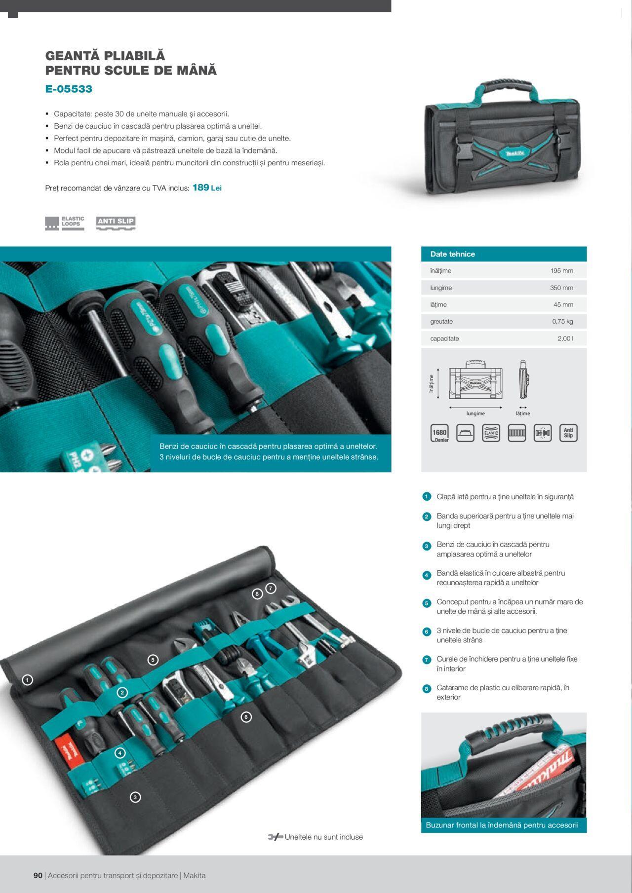 makita - Makita catalog - Accesorii pentru transport si depozitare de luni 06.09.2021 - page: 90 makita - Makita catalog - Accesorii pentru transport si depozitare de luni 06.09.2021 - page: 90