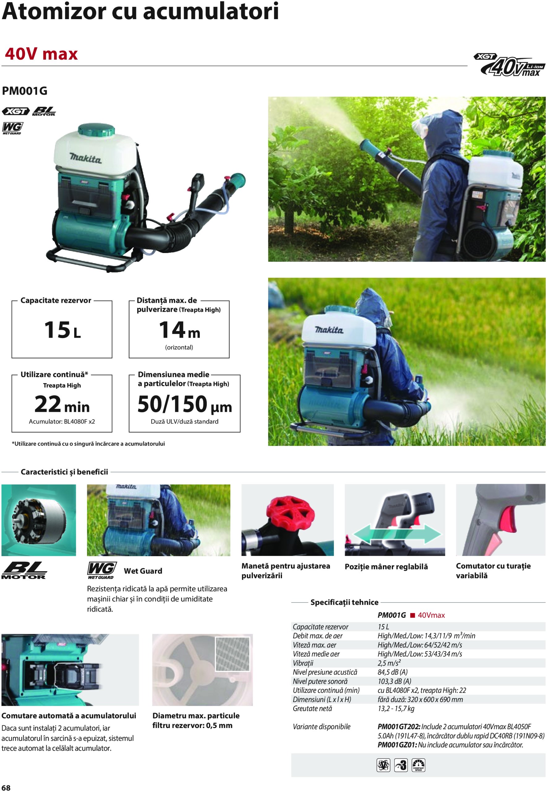 makita - Catalog Makita - Catalog Mașini de Grădină 2025 valabil din 01.01. - 31.12. - page: 68 makita - Catalog Makita - Catalog Mașini de Grădină 2025 valabil din 01.01. - 31.12. - page: 68