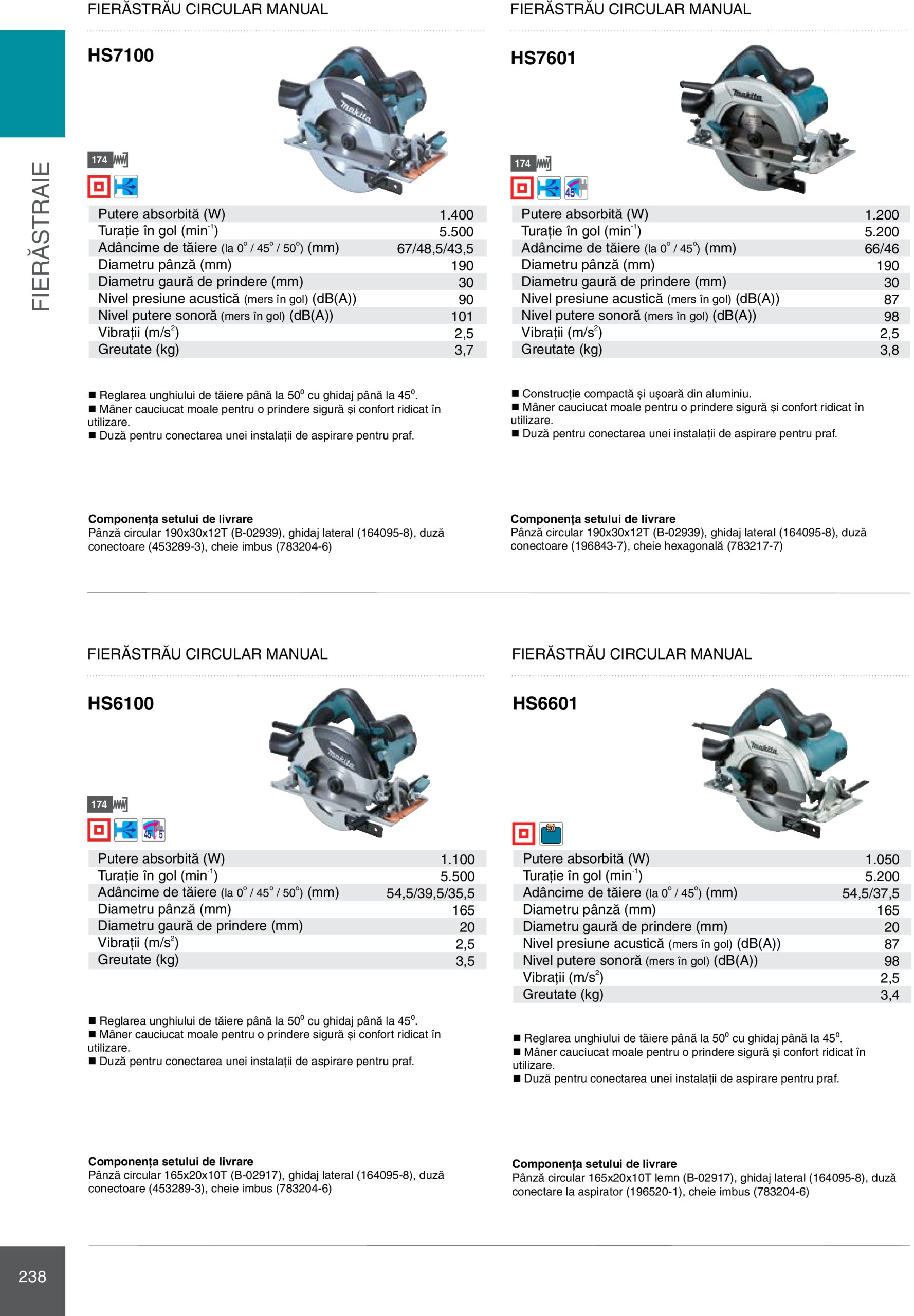 makita - Catalog Makita - Catalog Mașini Profesionale 2025 valabil din 01.01. - 31.12. - page: 238 makita - Catalog Makita - Catalog Mașini Profesionale 2025 valabil din 01.01. - 31.12. - page: 238
