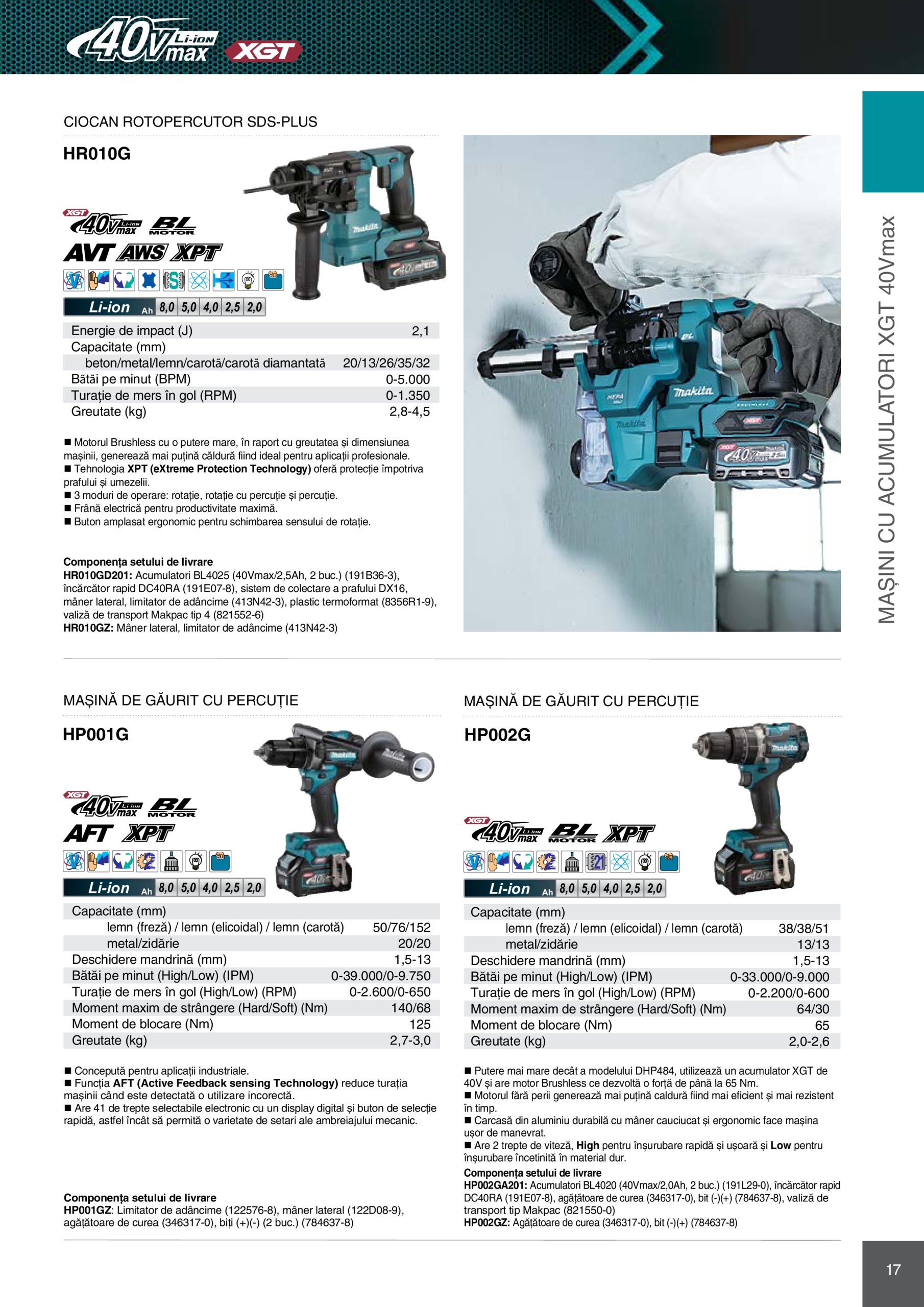 makita - Catalog Makita - Catalog Mașini Profesionale 2025 valabil din 01.01. - 31.12. - page: 17 makita - Catalog Makita - Catalog Mașini Profesionale 2025 valabil din 01.01. - 31.12. - page: 17