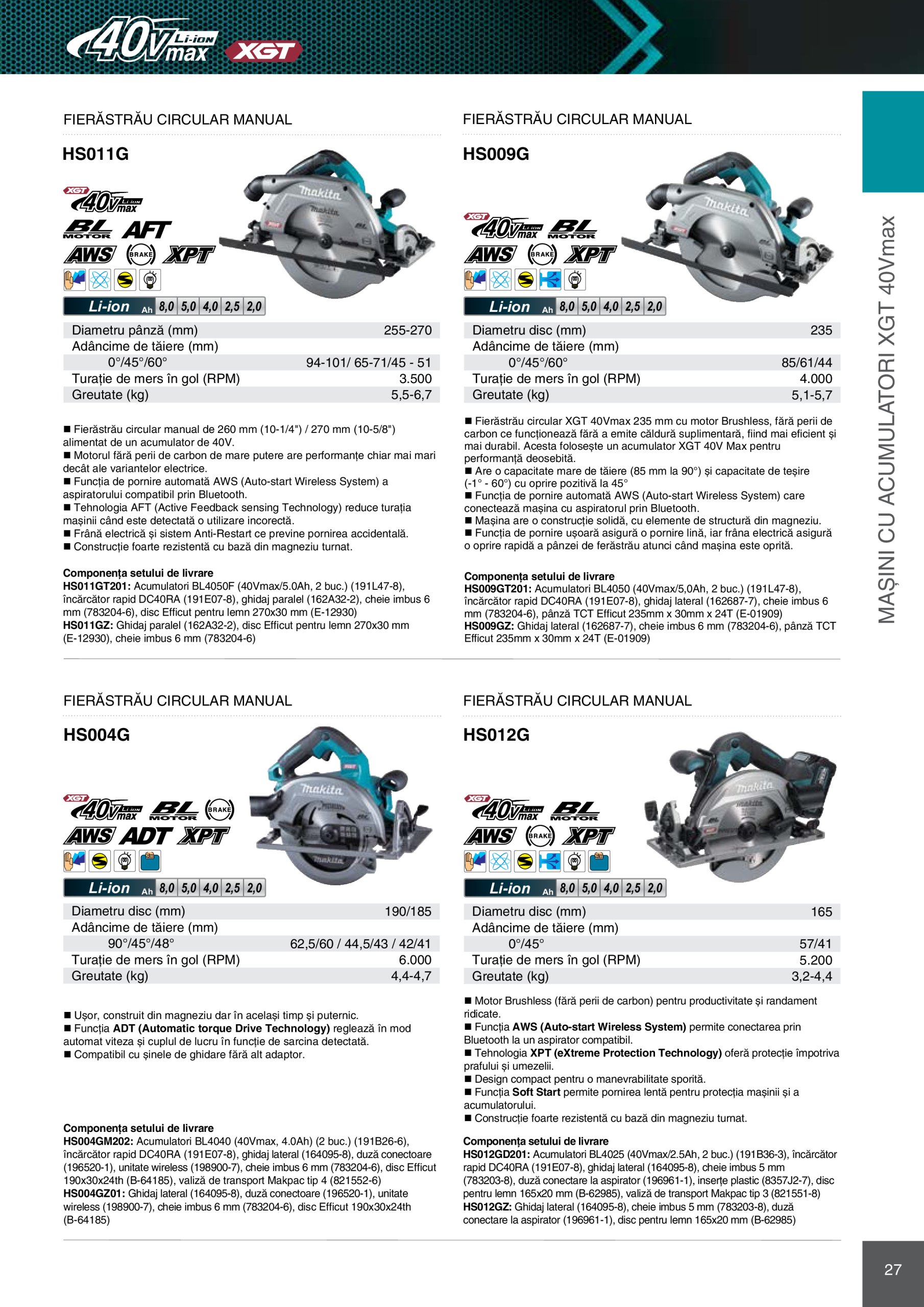 makita - Catalog Makita - Catalog Mașini Profesionale 2025 valabil din 01.01. - 31.12. - page: 27 makita - Catalog Makita - Catalog Mașini Profesionale 2025 valabil din 01.01. - 31.12. - page: 27