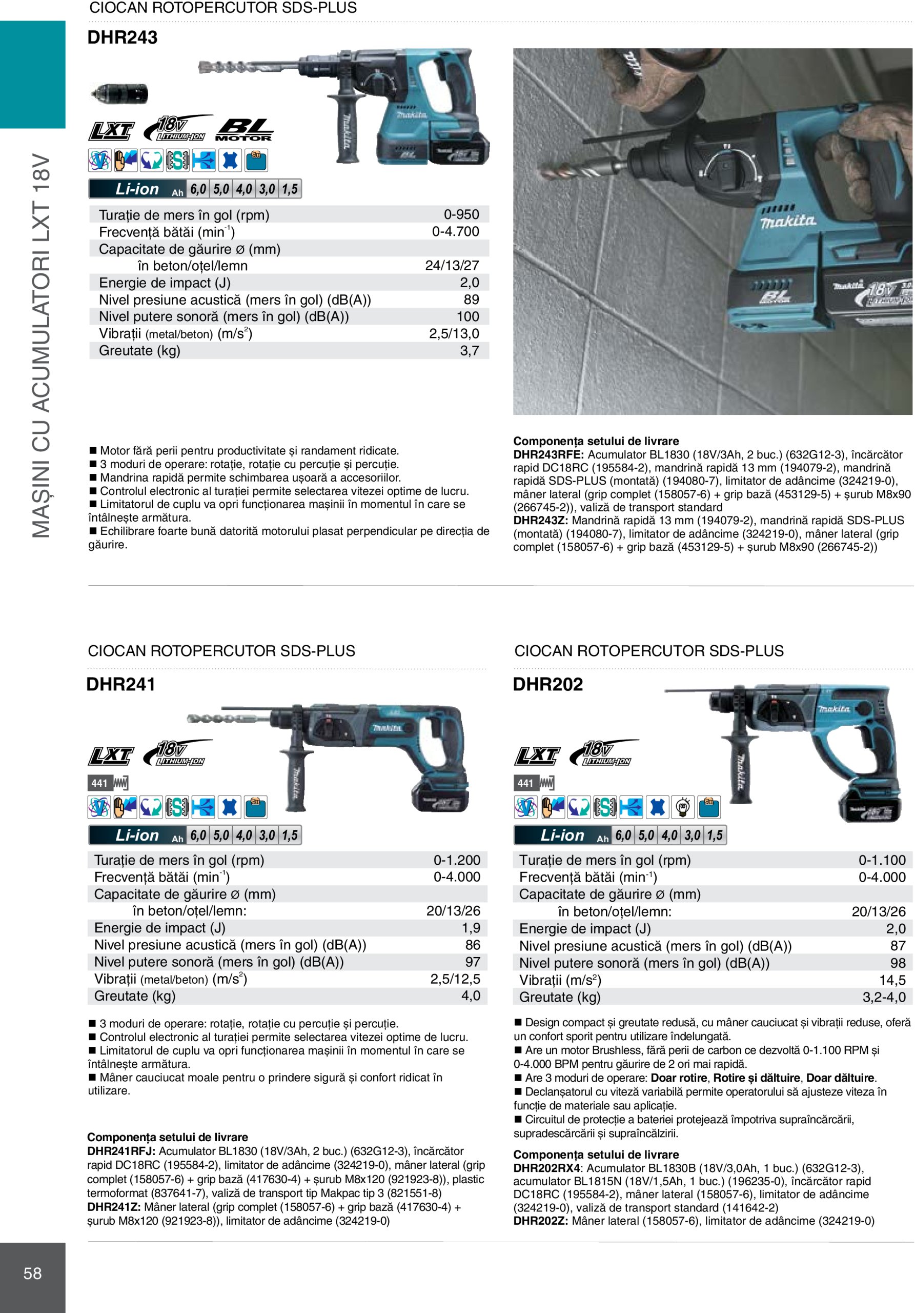makita - Catalog Makita - Catalog Mașini Profesionale 2025 valabil din 01.01. - 31.12. - page: 58 makita - Catalog Makita - Catalog Mașini Profesionale 2025 valabil din 01.01. - 31.12. - page: 58